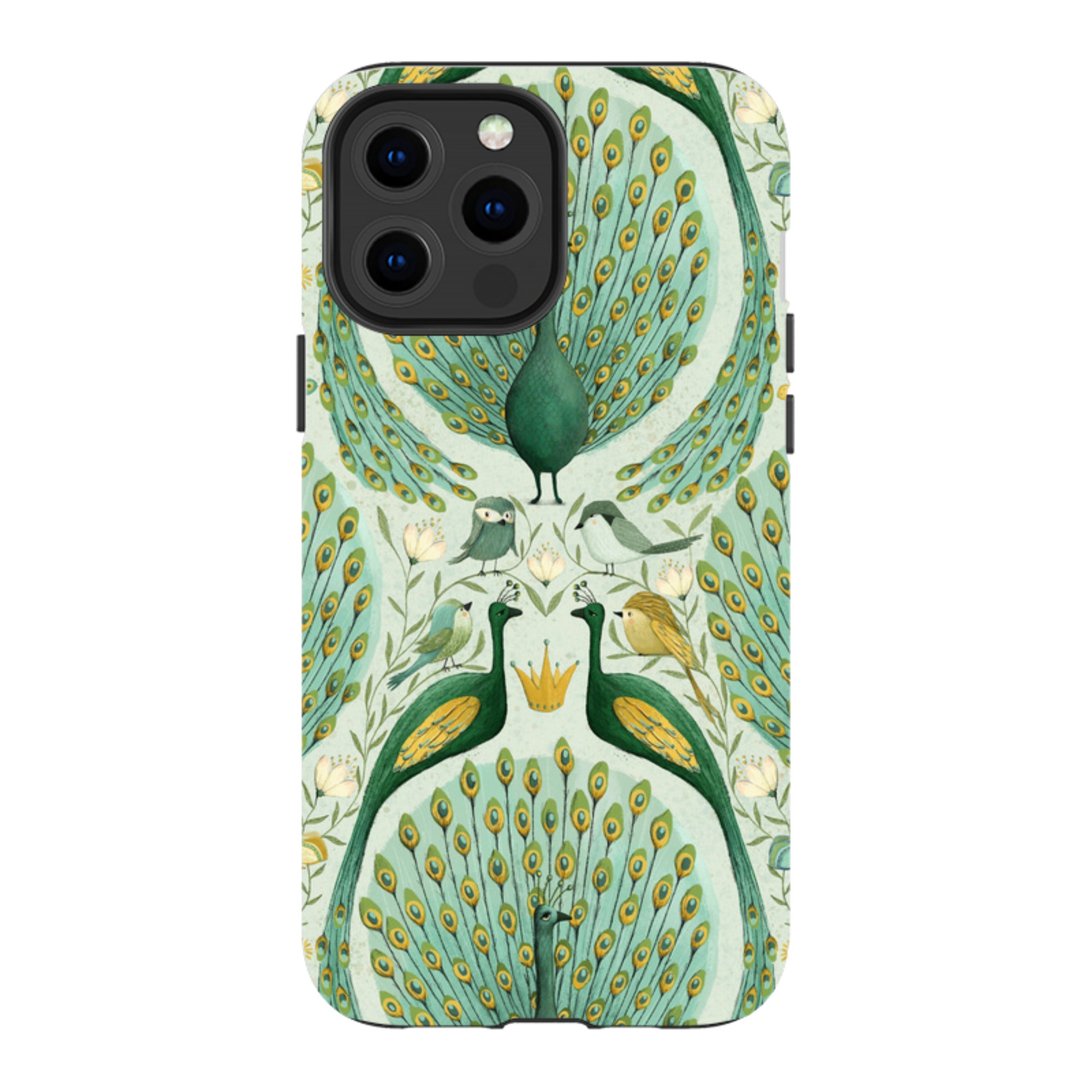 iPhone Tough Case - Peacock Pattern By Maja Lindberg