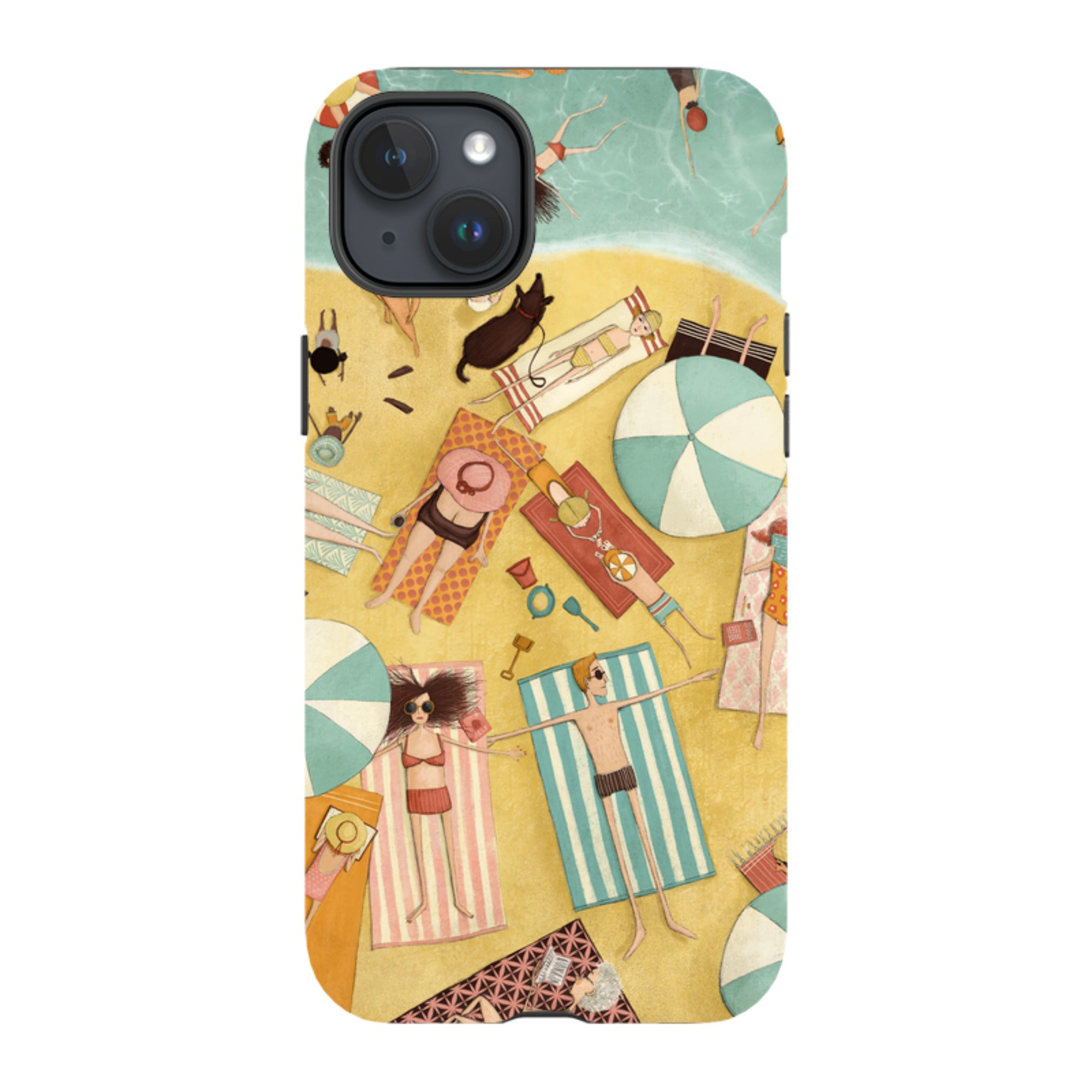 iPhone Tough Case - Beach Day By Maja Lindberg