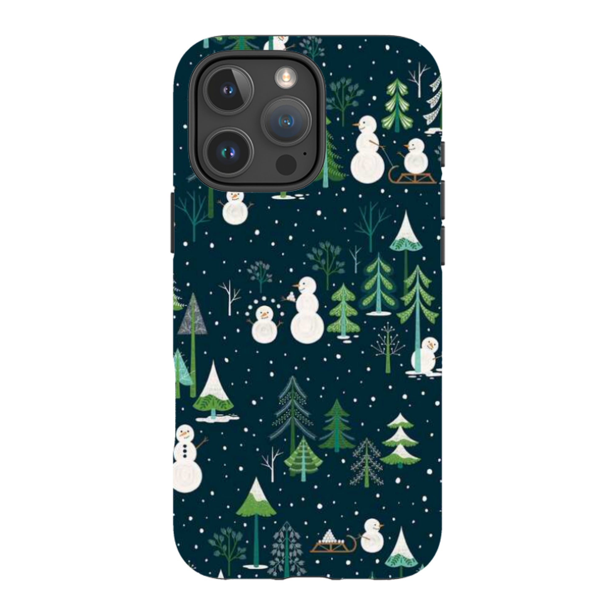 iPhone Tough Case - Snowman Playground By Jenny Zemanek