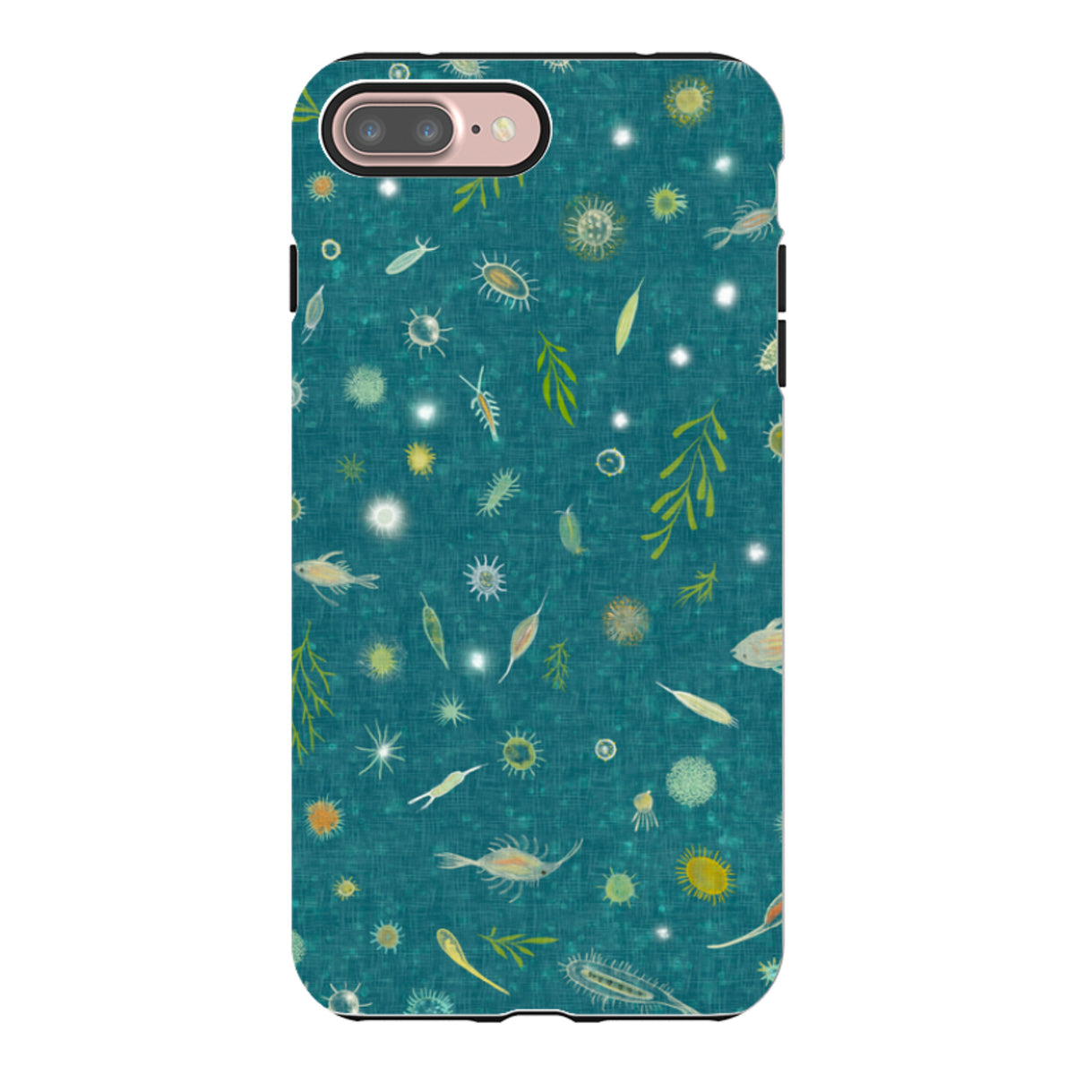 iPhone Tough Case - Plankton Light - Steel Blue By Katherine Quinn