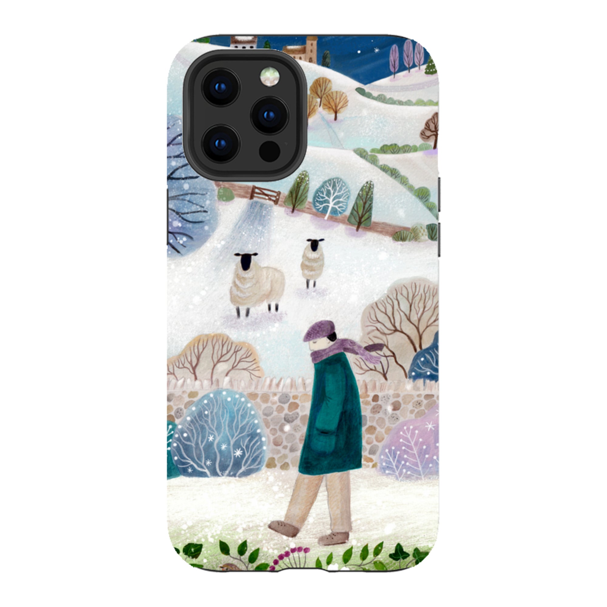 iPhone Tough Case - Across Snowy Fields By Bex Parkin