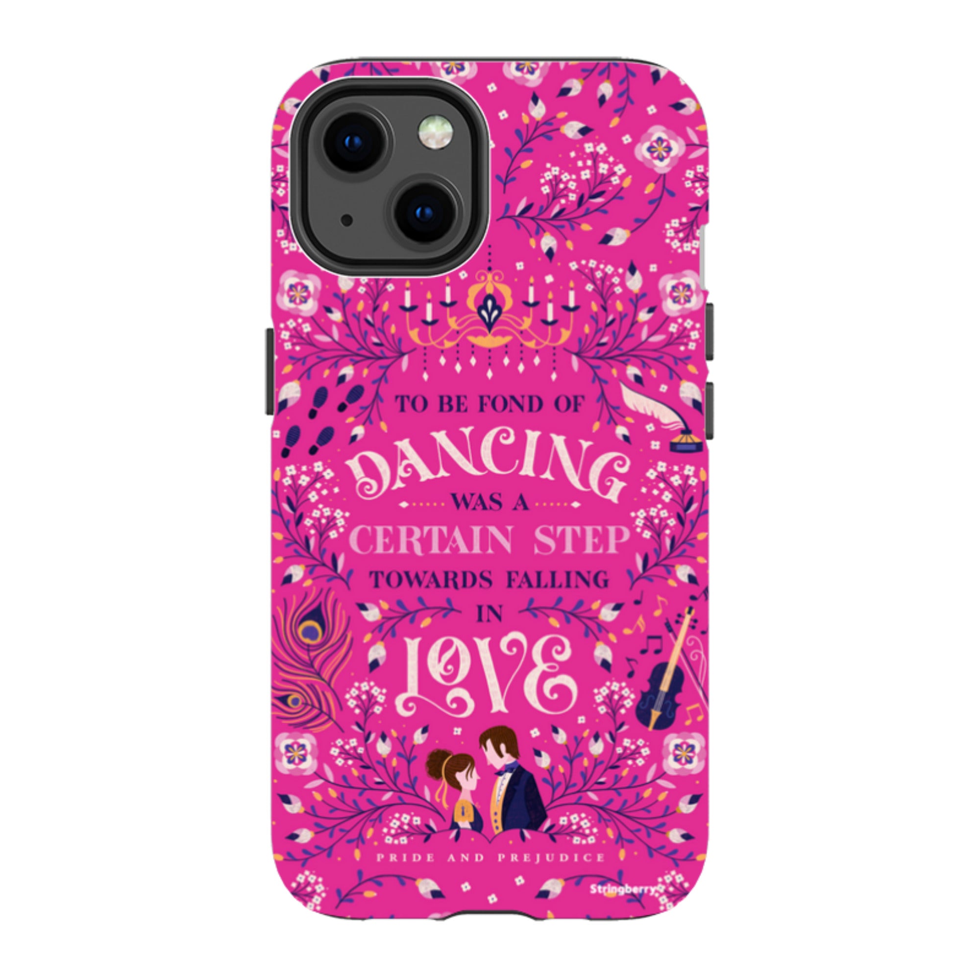 iPhone MagSafe Tough Case -  Pride and Prejudice Pink By Jenny Zemanek