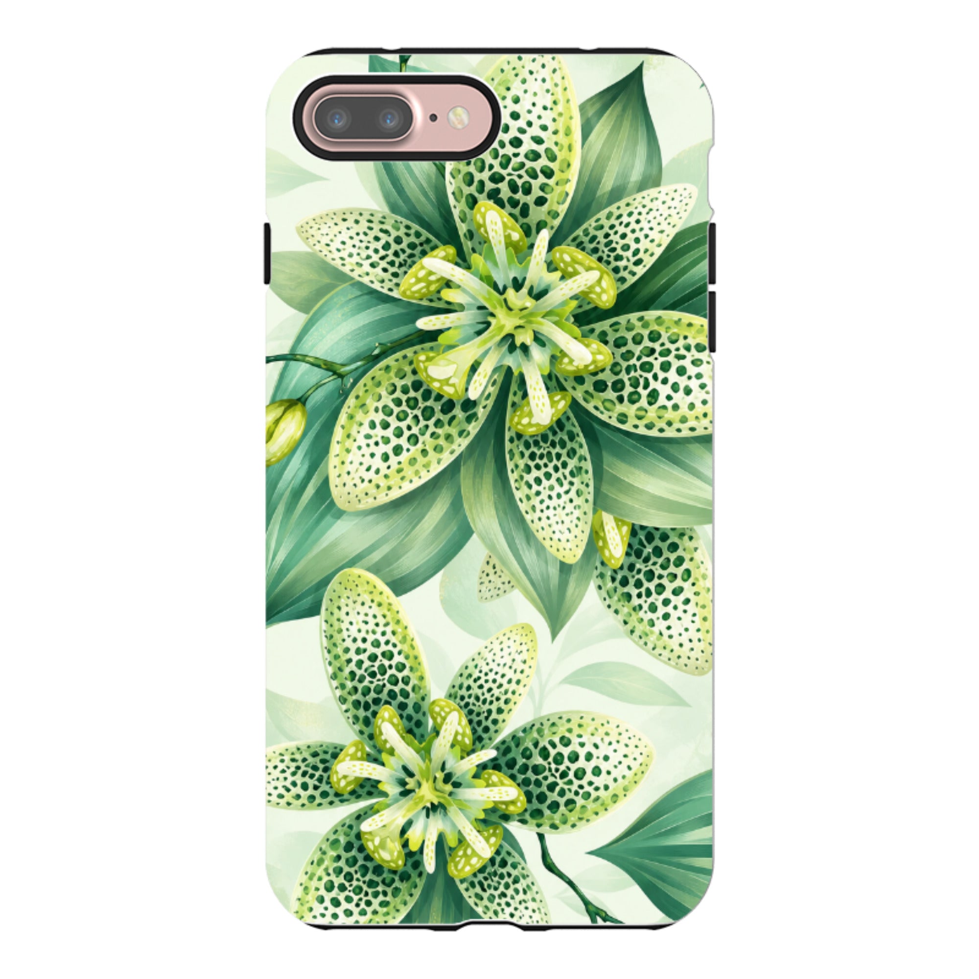 iPhone Tough Case - Sage Green Lily
