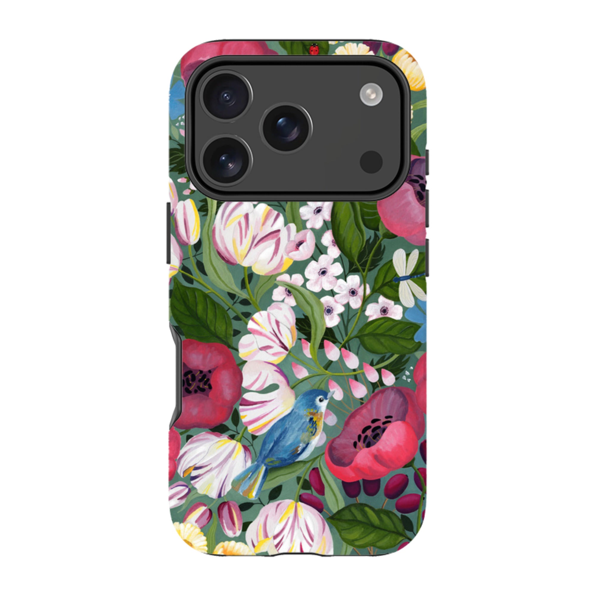 iPhone Tough Case - Bluebird Flowers By Bex Parkin