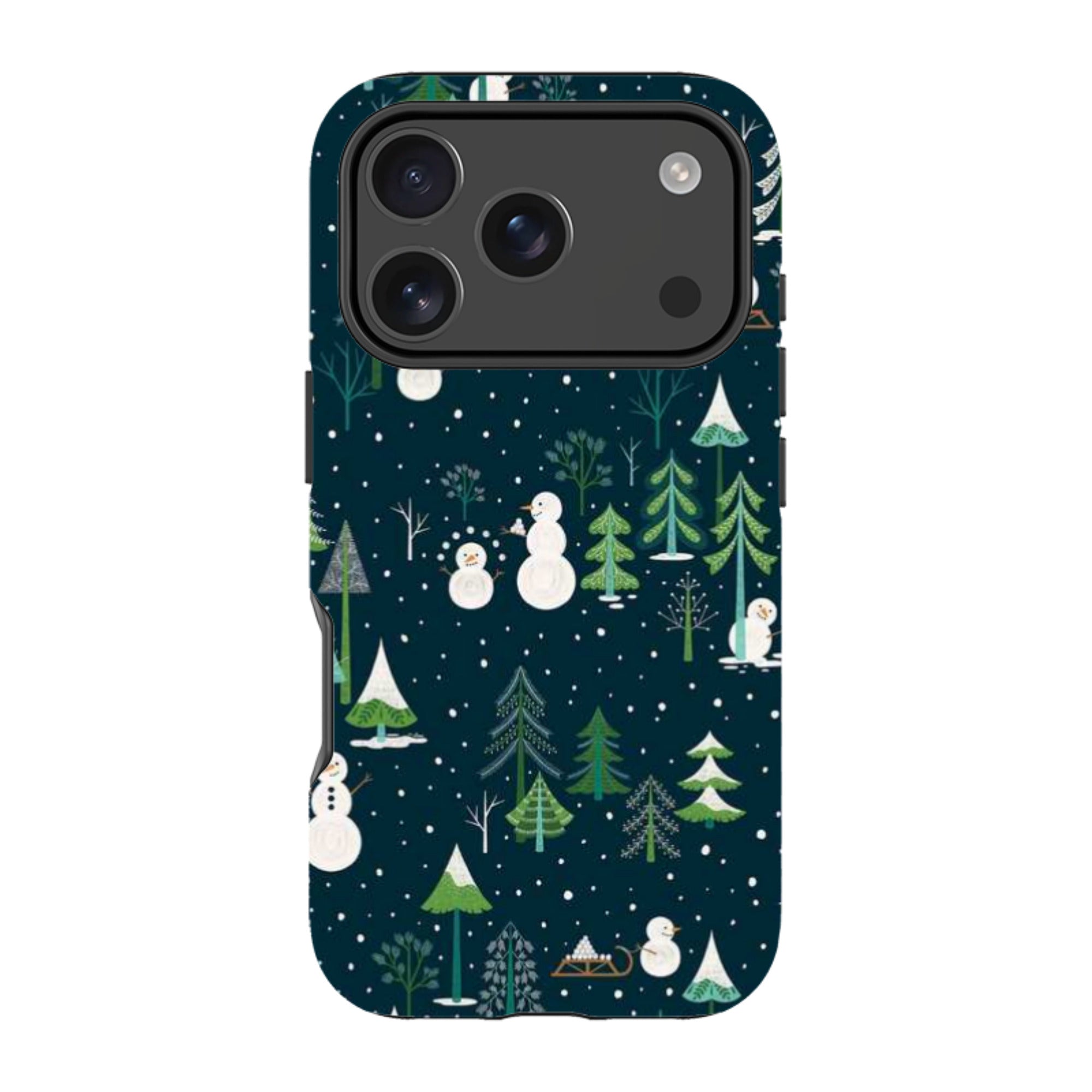 iPhone Tough Case - Snowman Playground By Jenny Zemanek
