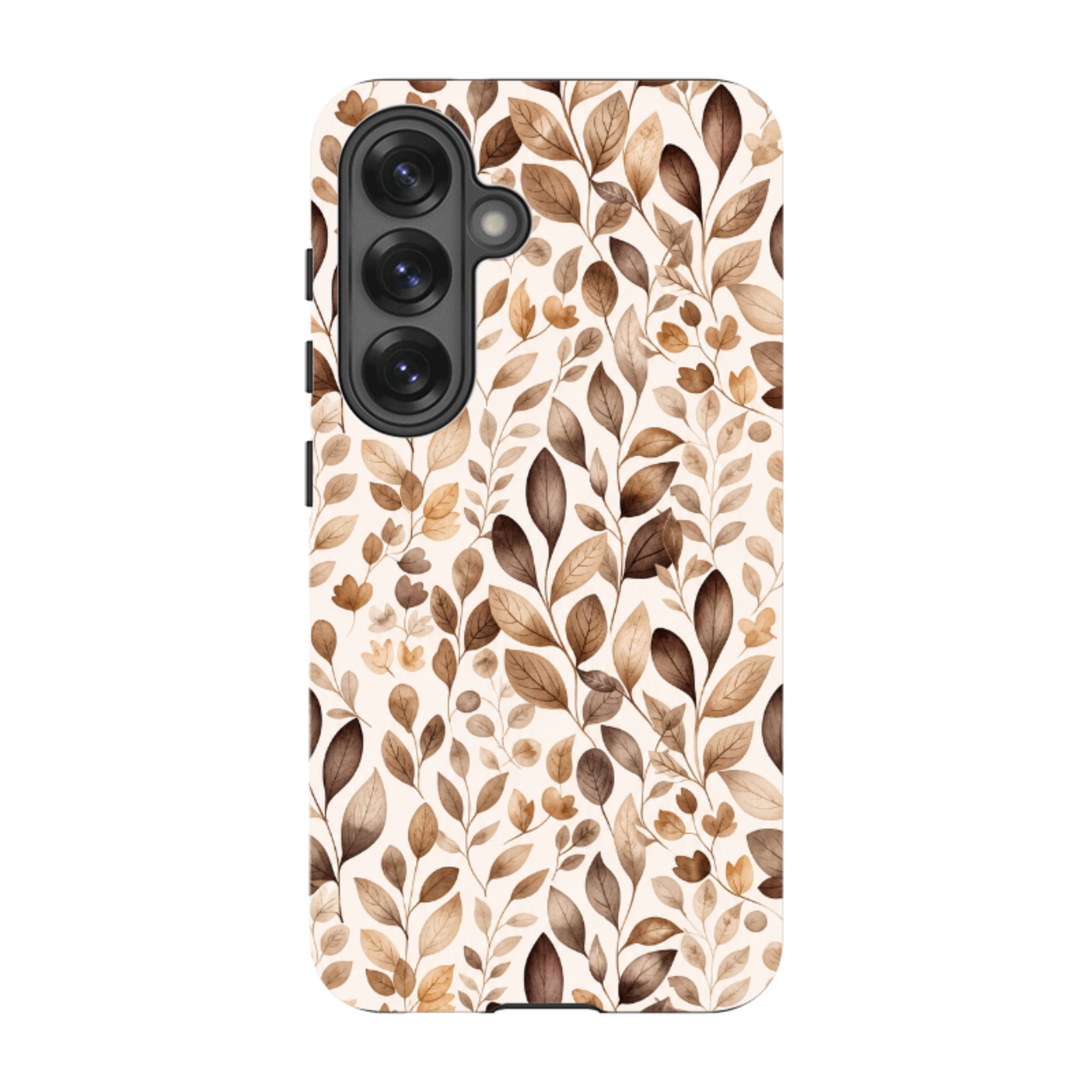 Samsung Tough Case - Beige Aesthetic Leaves