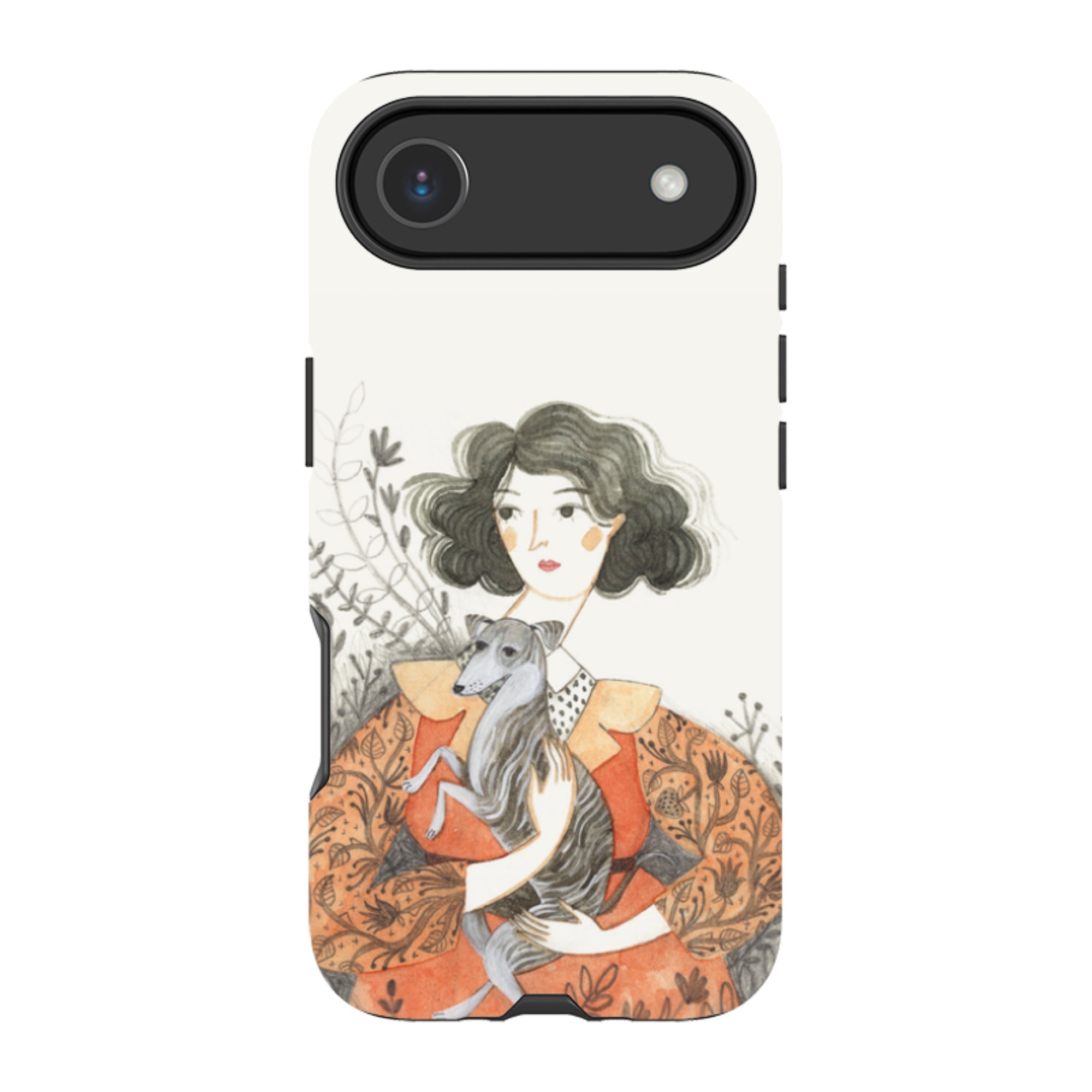 iPhone MagSafe Tough Case - Lady With Whippet By Meghann Rader