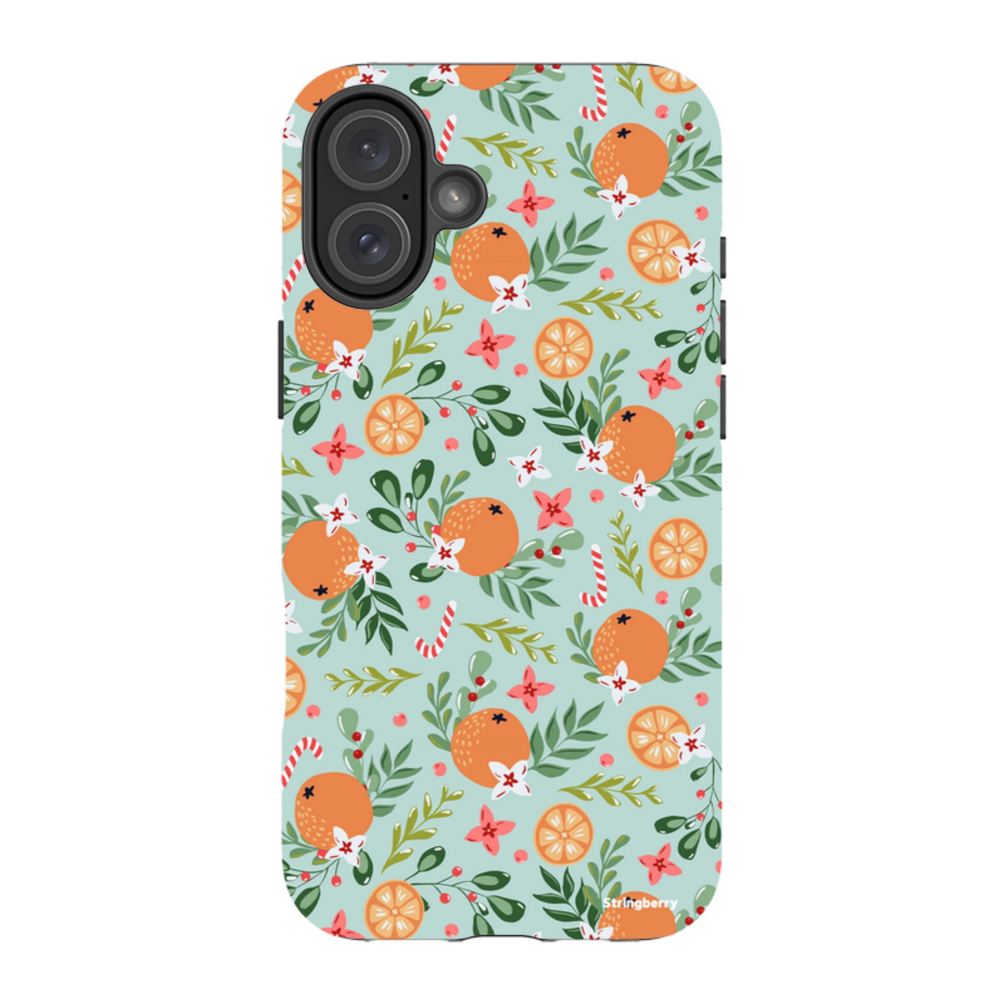 iPhone MagSafe Tough Case - Oranges and Candy Canes