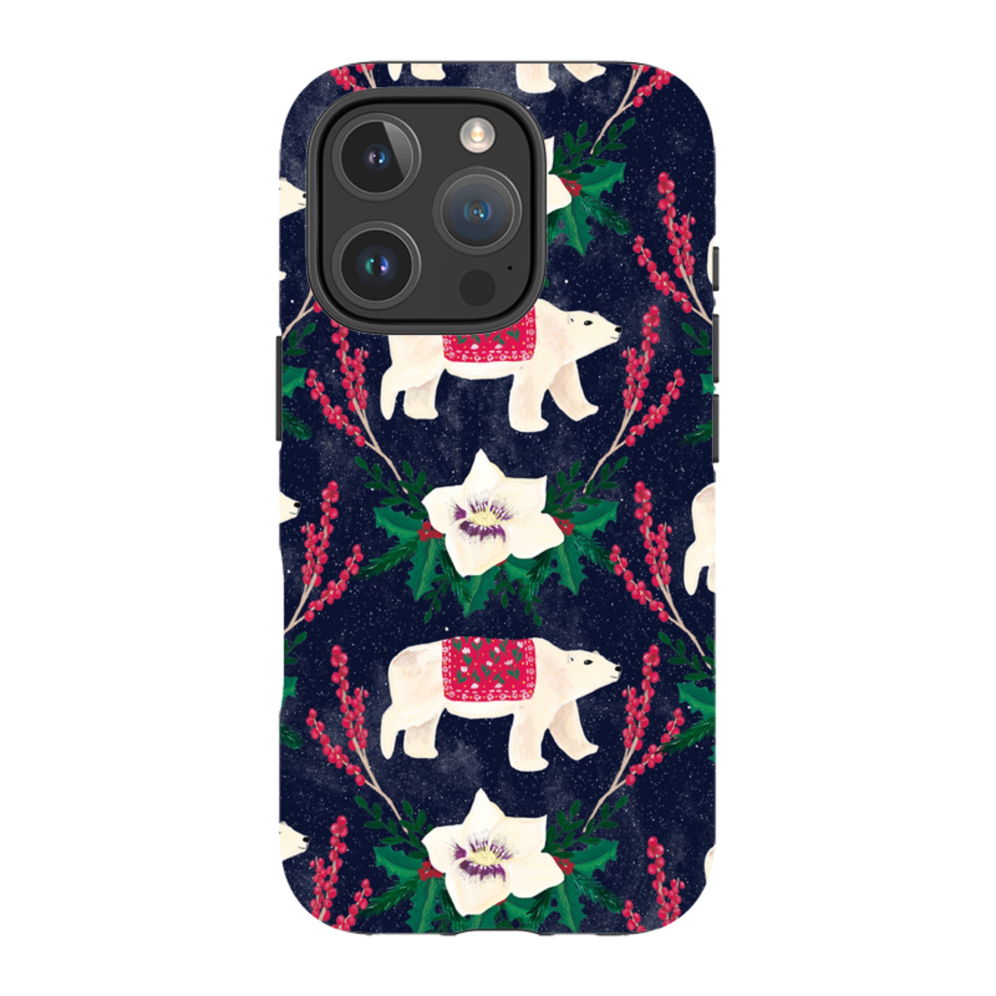 iPhone Tough Case - Midnight Polar Bears By Abby Jacobs