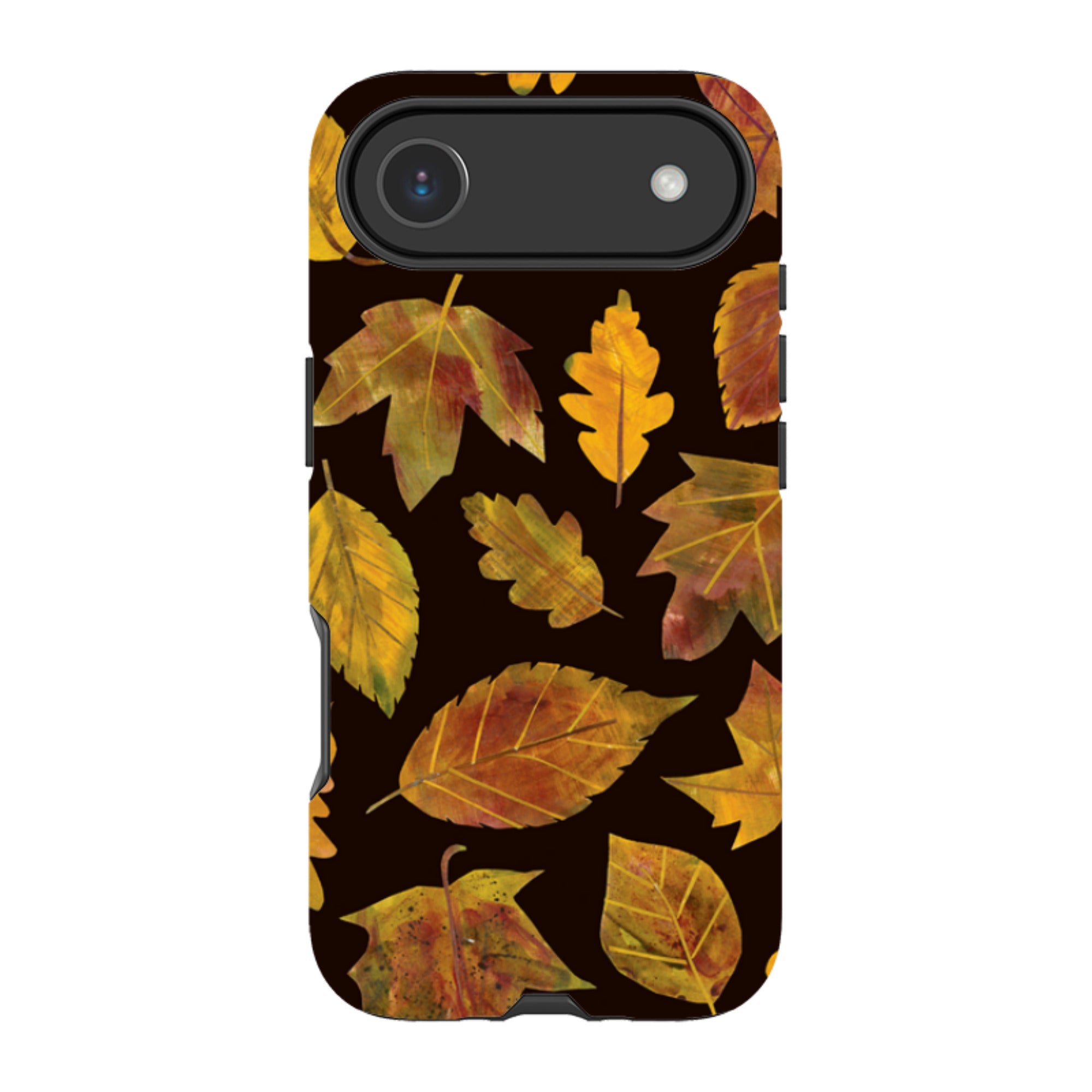 iPhone MagSafe Tough Case - Autumn Textured Leaves By Tracey English