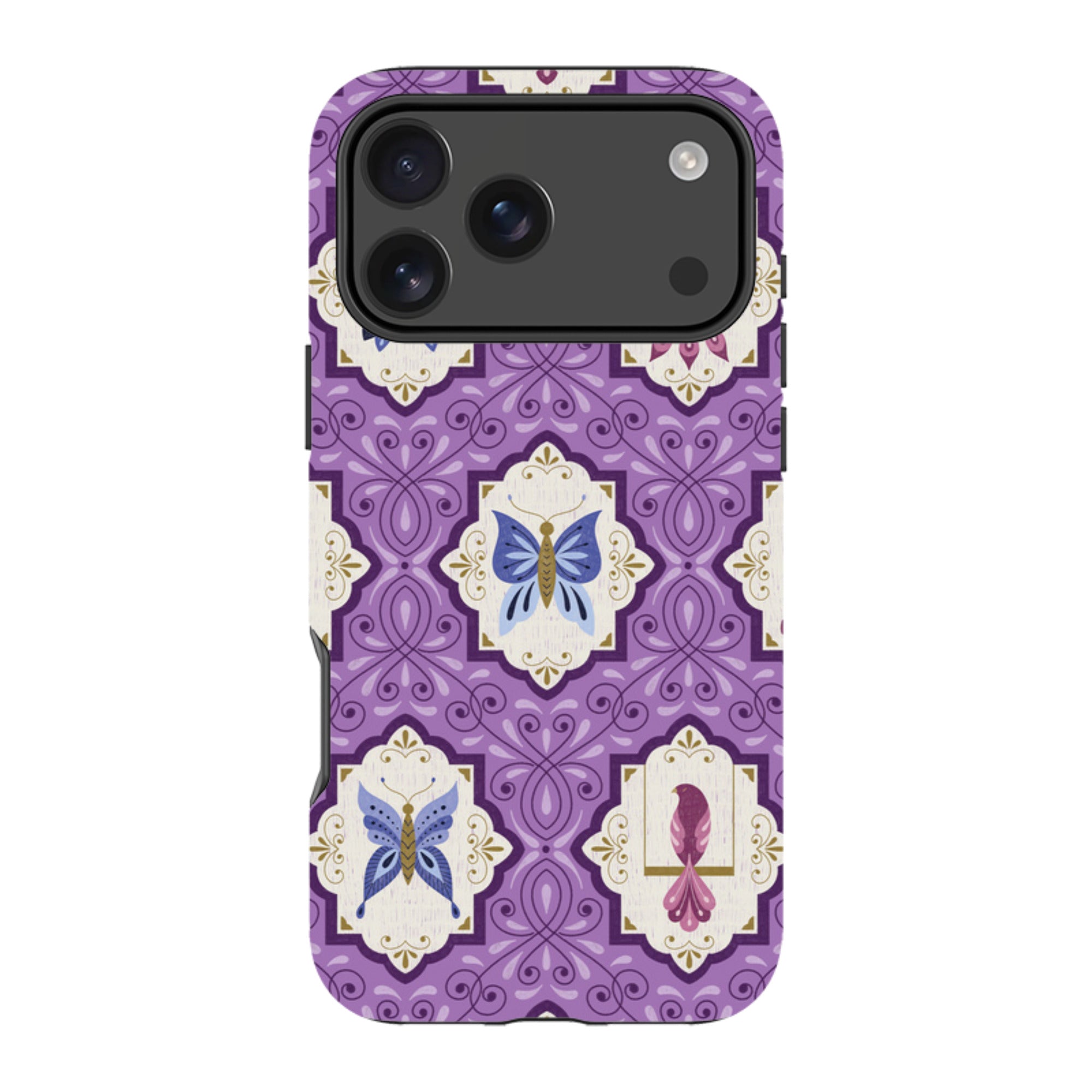 iPhone MagSafe Tough Case -  Wingframes Med Purple By Jenny Zemanek