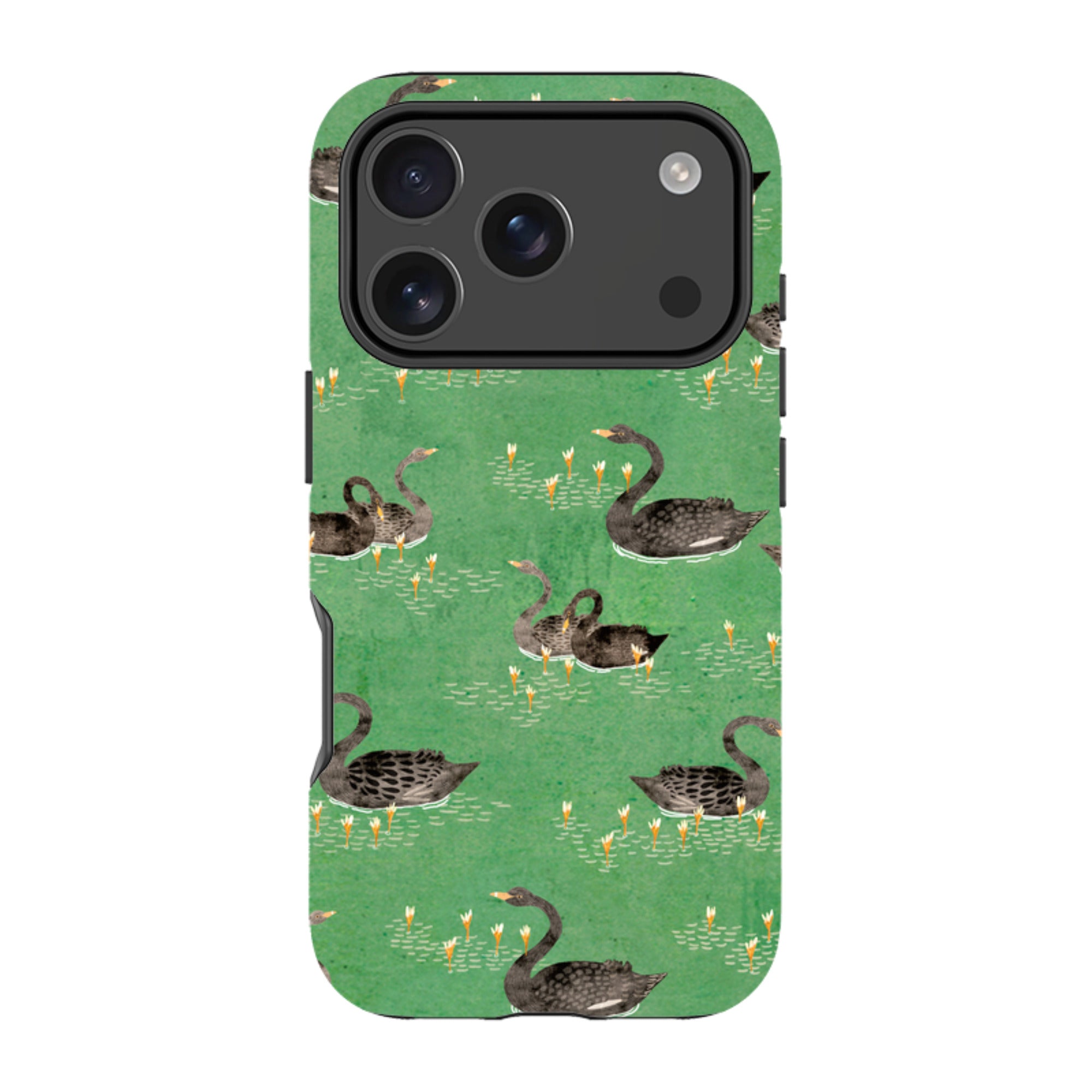 iPhone Tough Case - Swans Green By Katherine Quinn