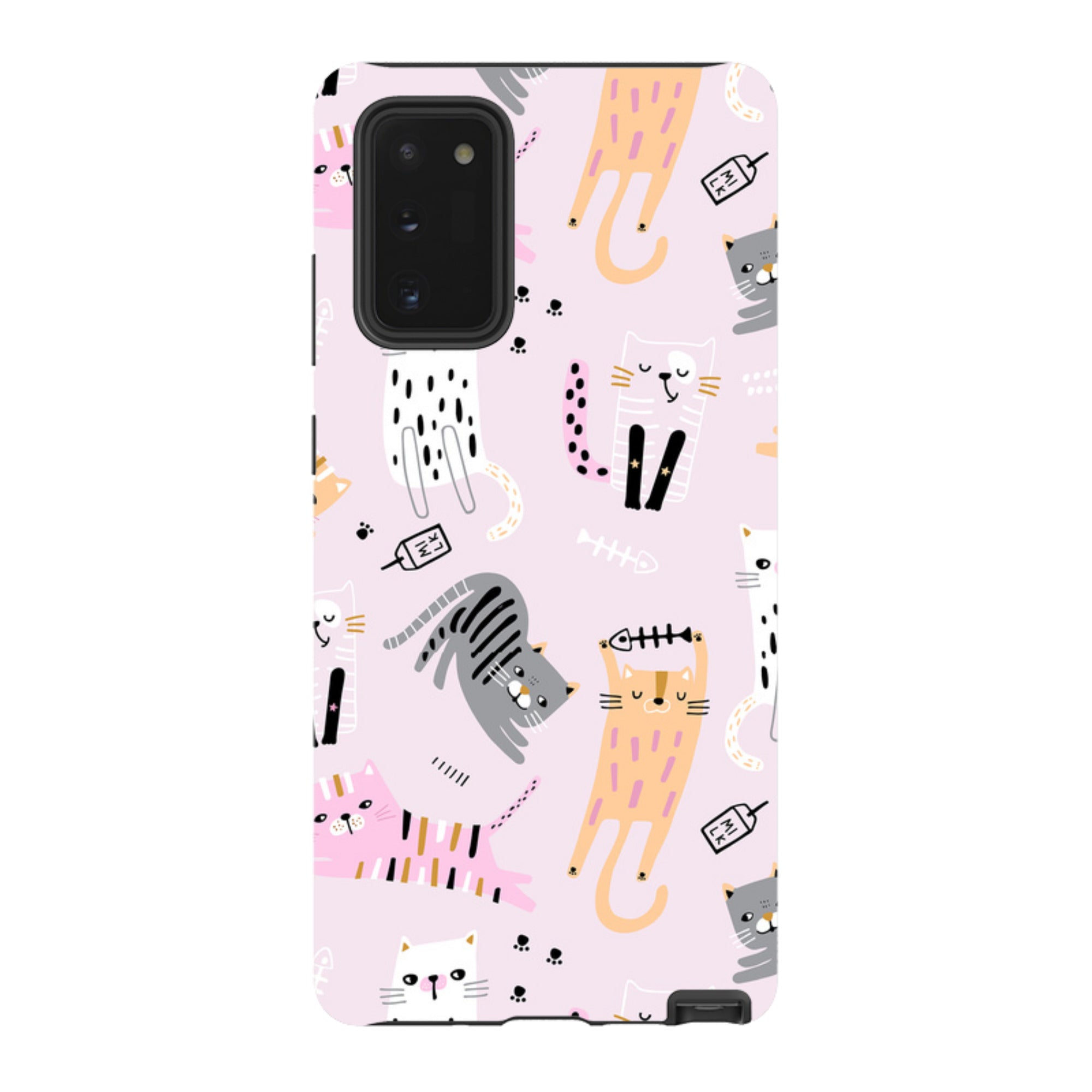 Samsung Tough Case - Cat And Bone Pink