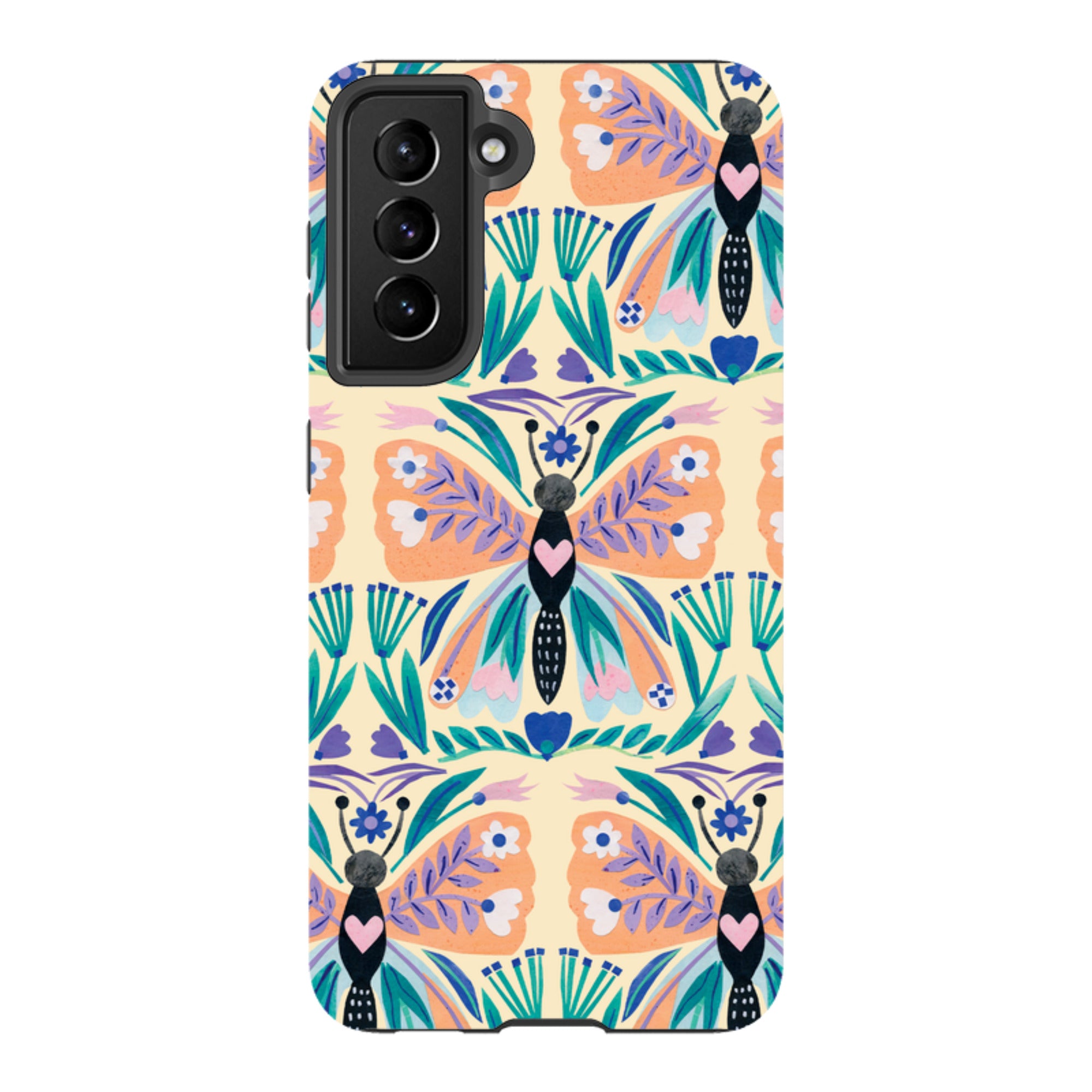 Samsung Tough Case - All Over Butterfly By Tracey English