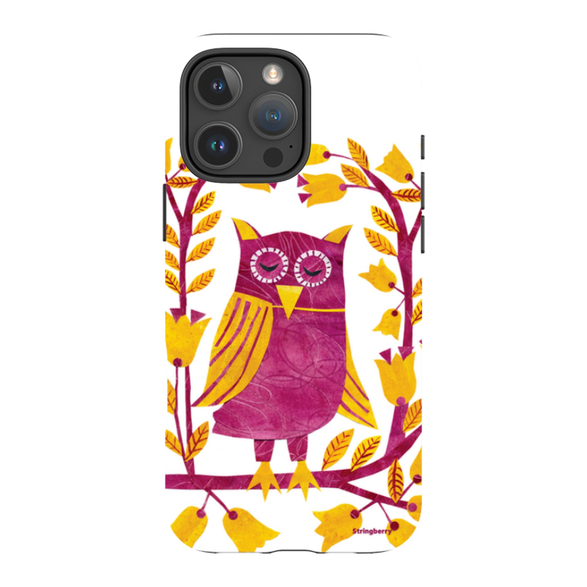iPhone Tough Case - Folk Owl By Tracey English