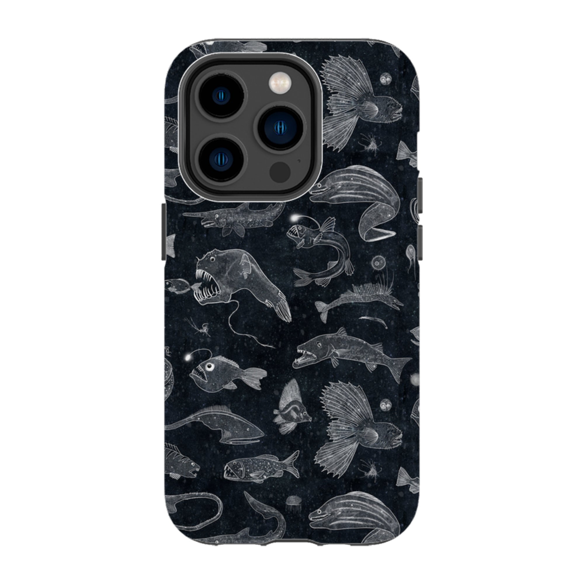 iPhone Tough Case - Biters Line Drawing By Katherine Quinn