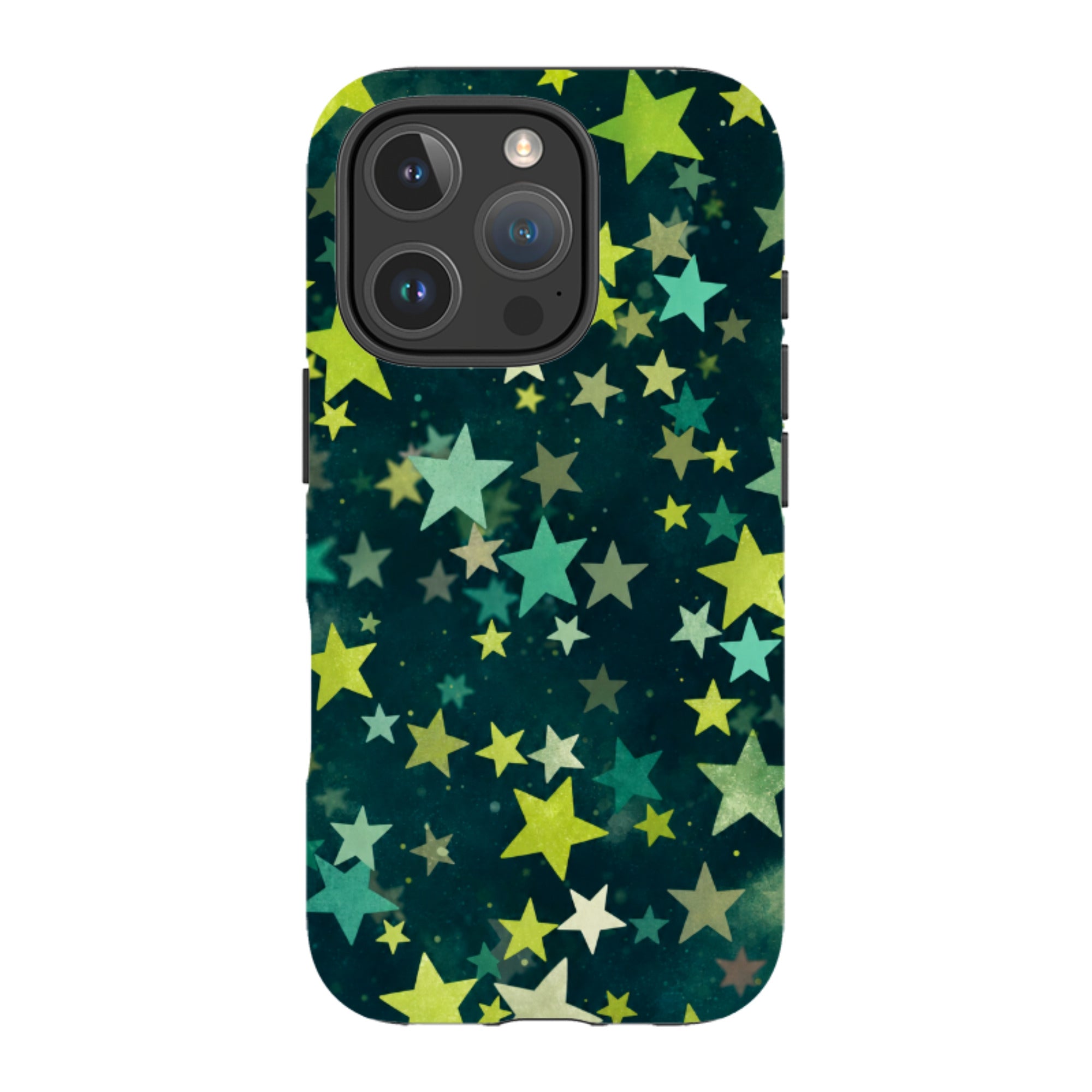 iPhone MagSafe Tough Case - Green Galaxy Star