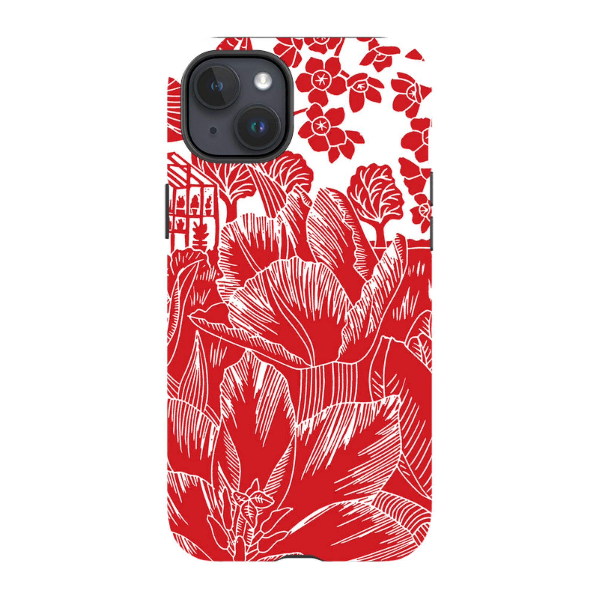 iPhone Tough Case - Tulip Silhouette By Kate Heiss