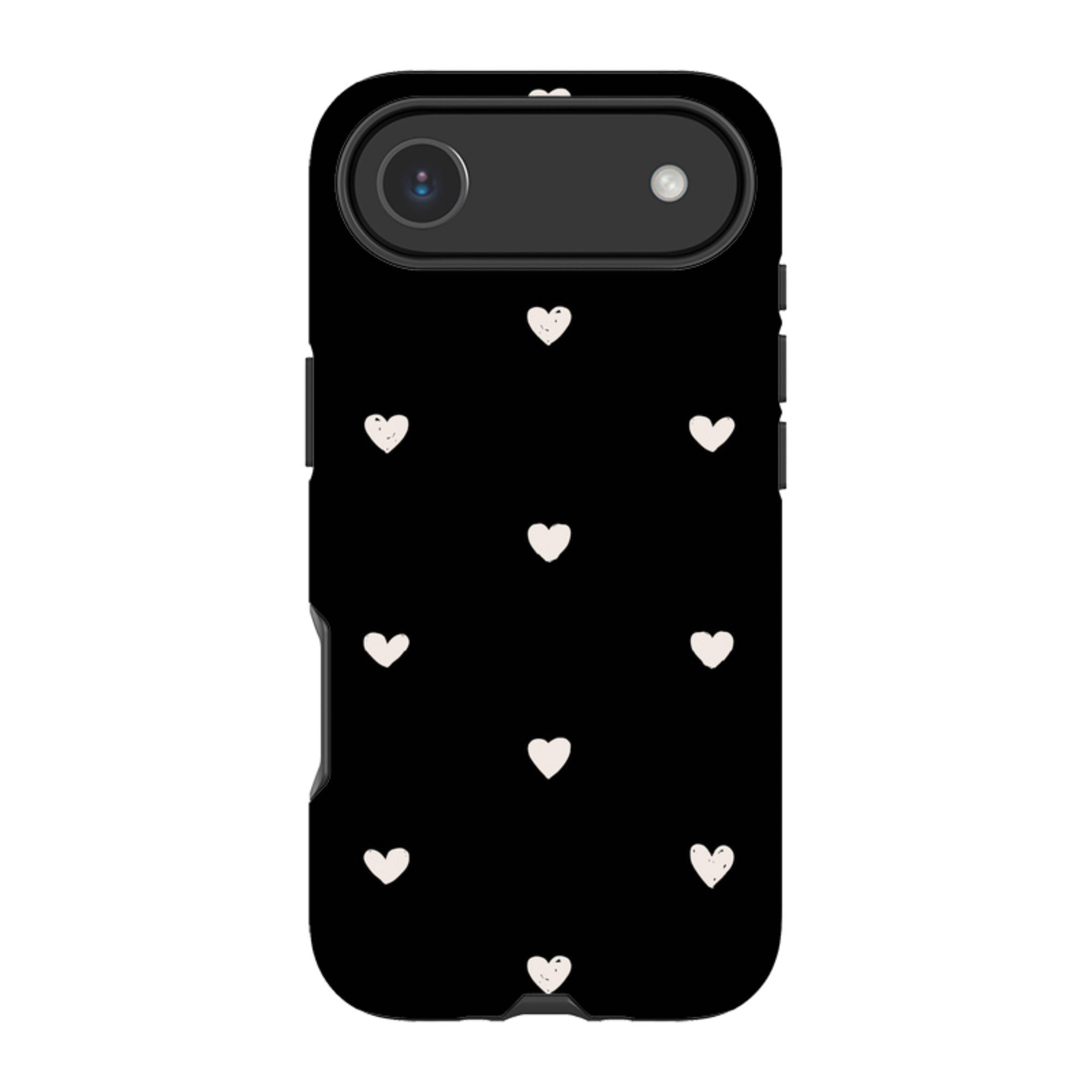iPhone Tough Case - Hearts Black