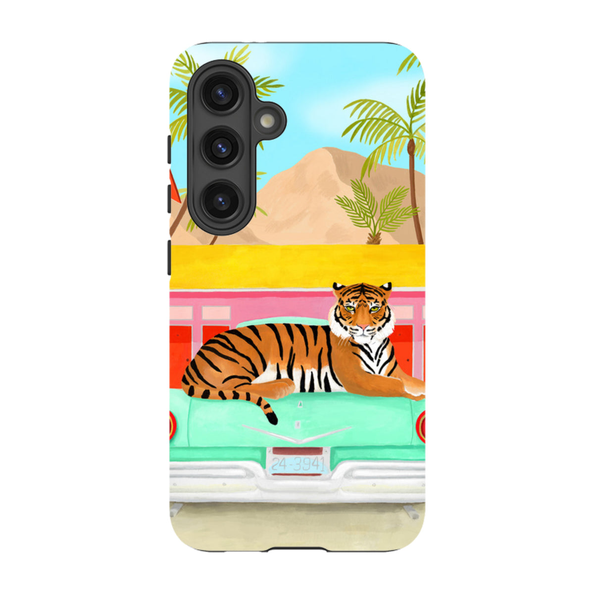 Samsung Tough Case - Palm Motel Tiger By Bex Parkin
