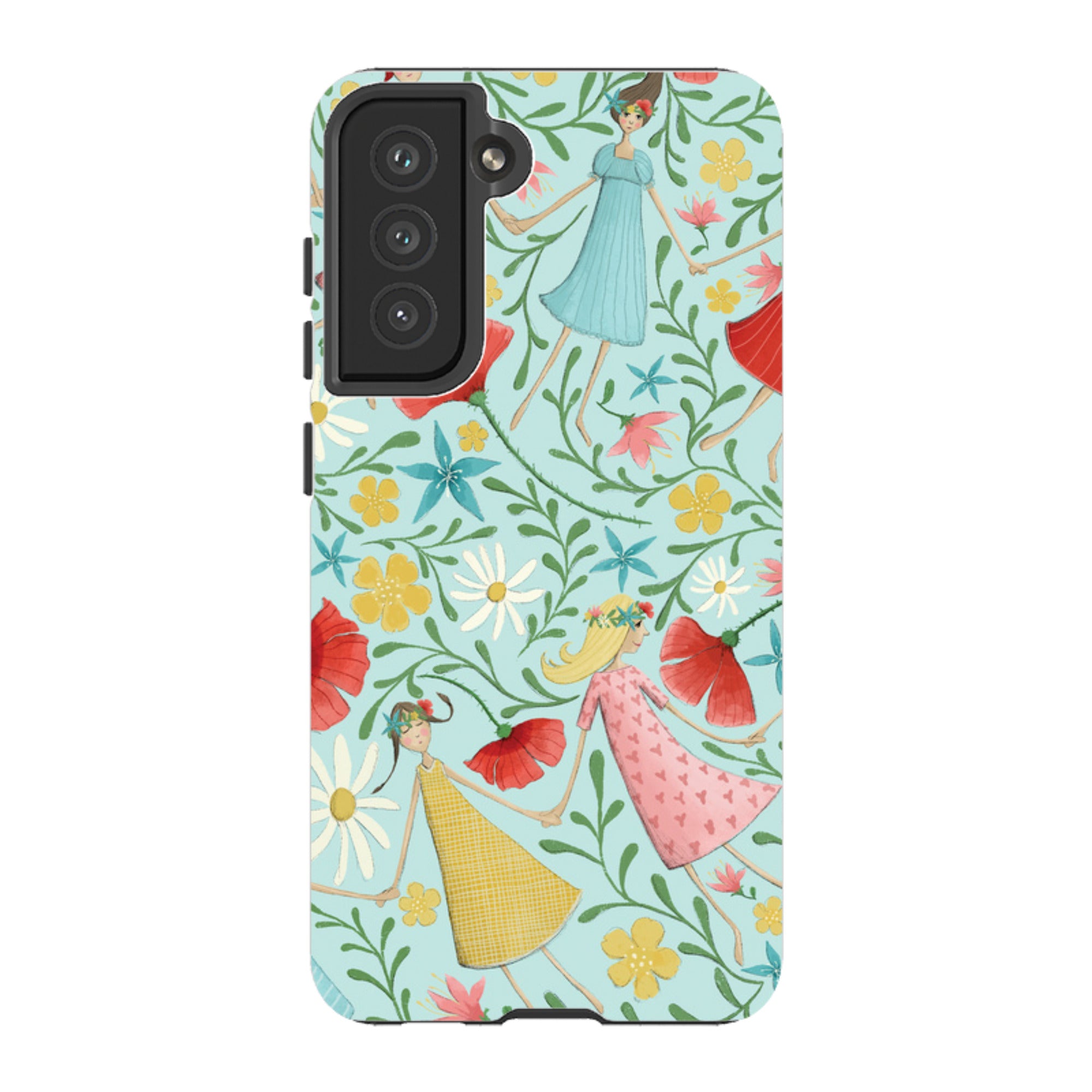 Samsung Tough Case - Midsummer Dance Blue By Maja Lindberg