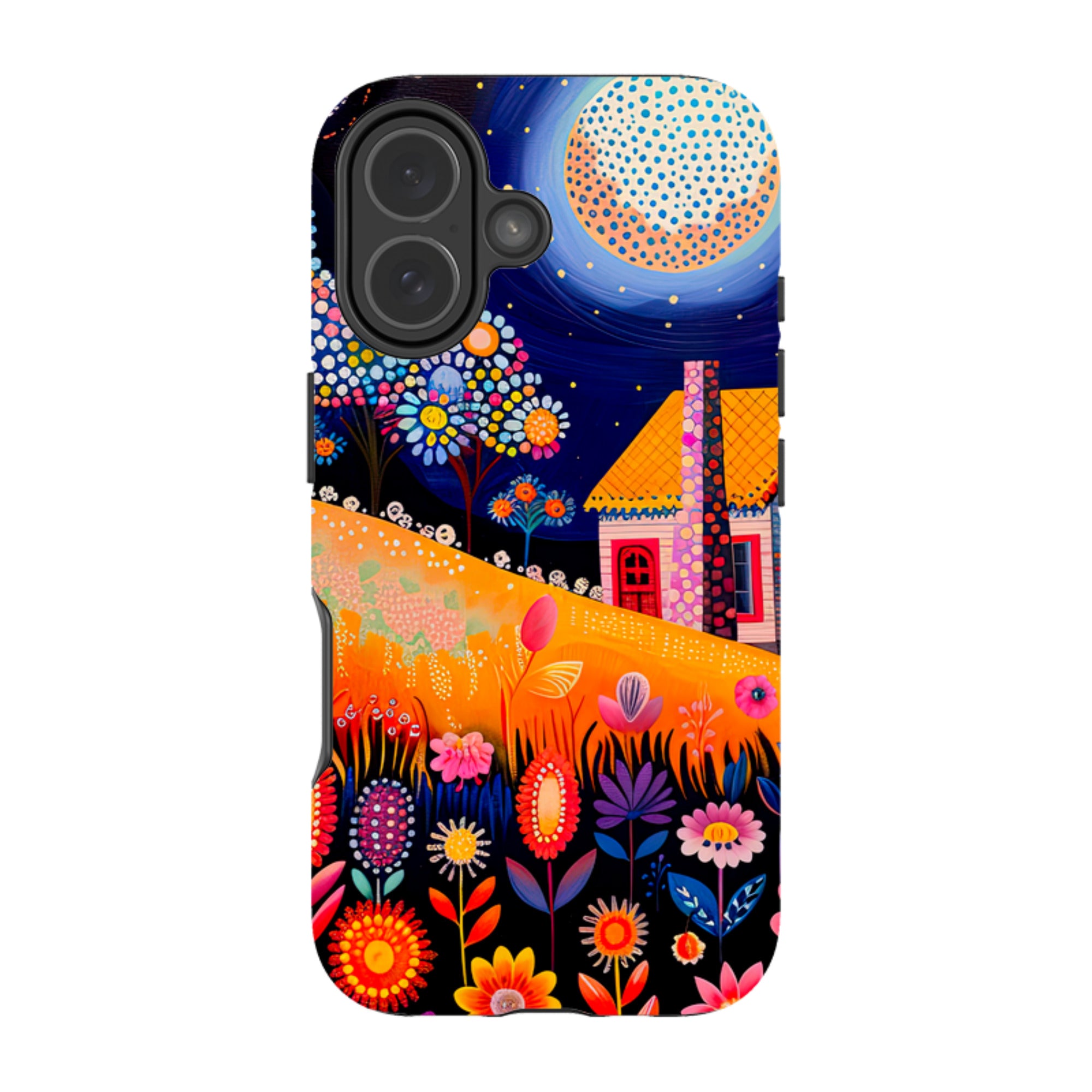 iPhone MagSafe Tough Case - Folk Art House I