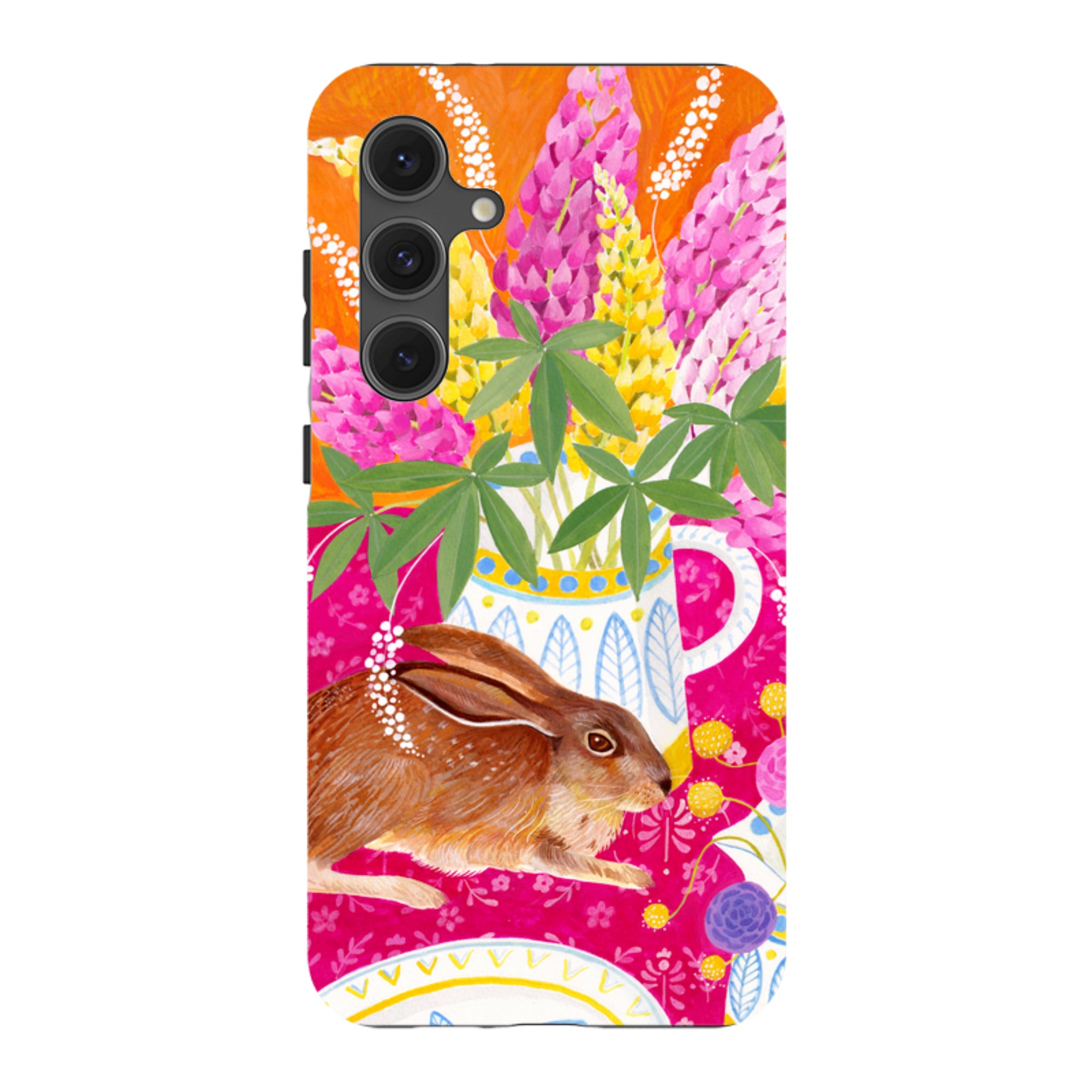 Samsung Tough Case - Rabbit Lupins By Bex Parkin