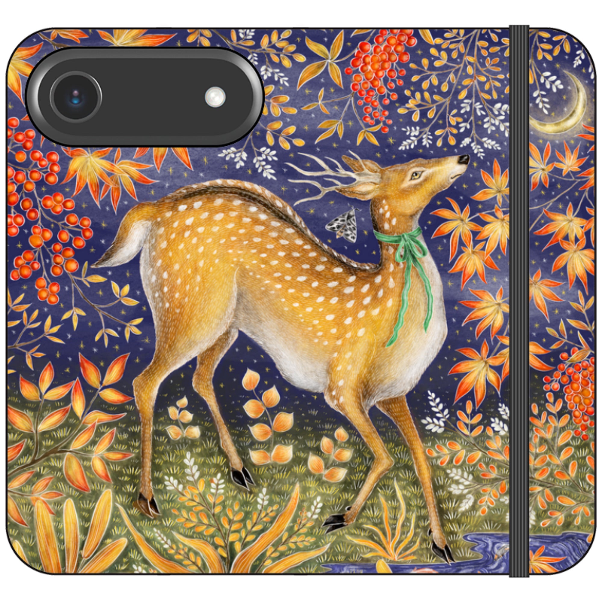 Autumn Deer Wallet Case By Catherine Rowe