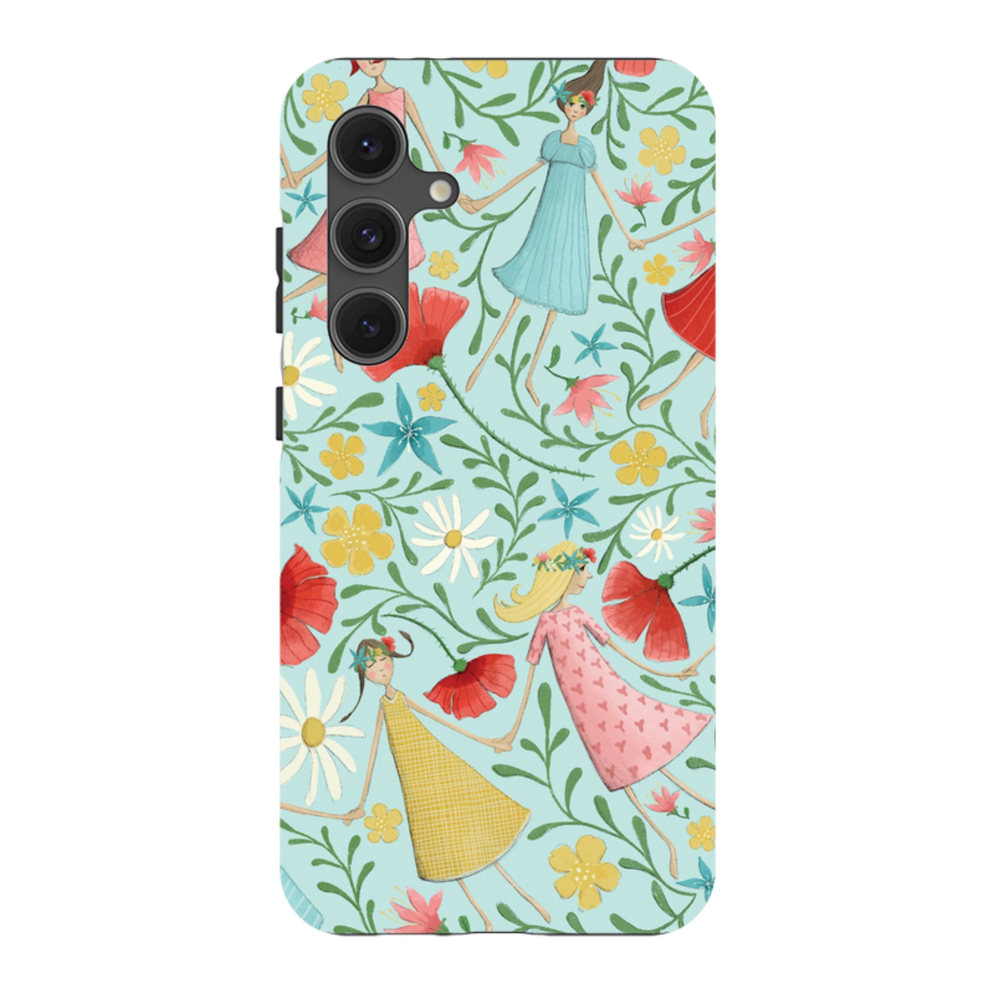 Samsung Tough Case - Midsummer Dance Blue By Maja Lindberg