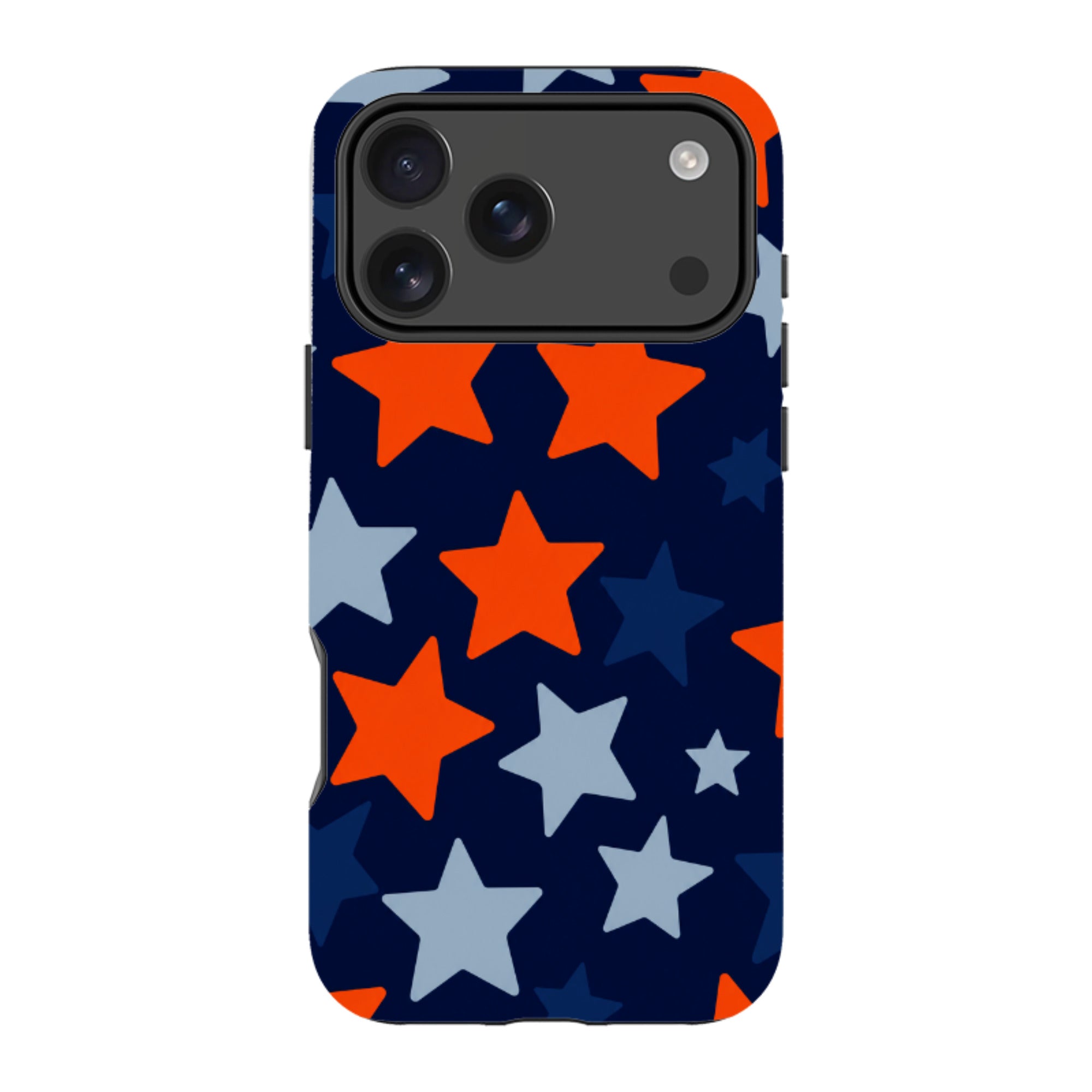 iPhone MagSafe Tough Case - Navy Blue & Orange Star