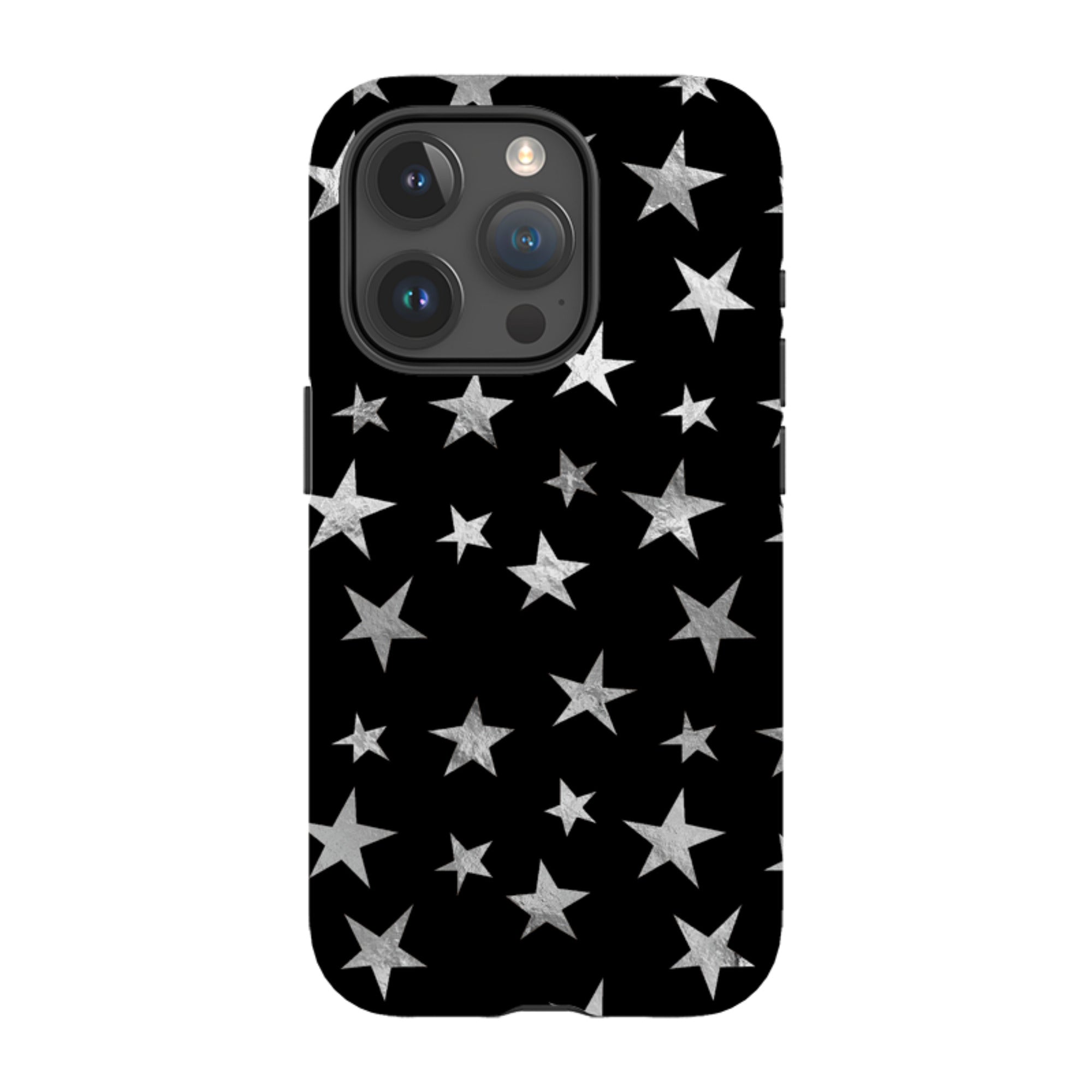 iPhone MagSafe Tough Case - Black and Silver Stars