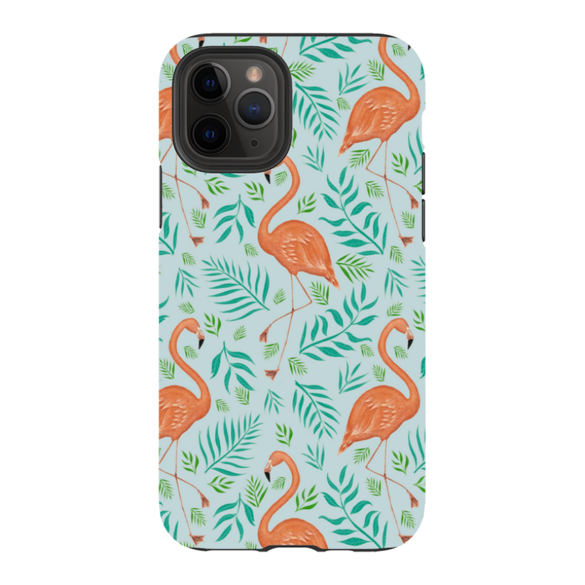 iPhone Tough Case - Flamingo Pattern By Catherine Rowe