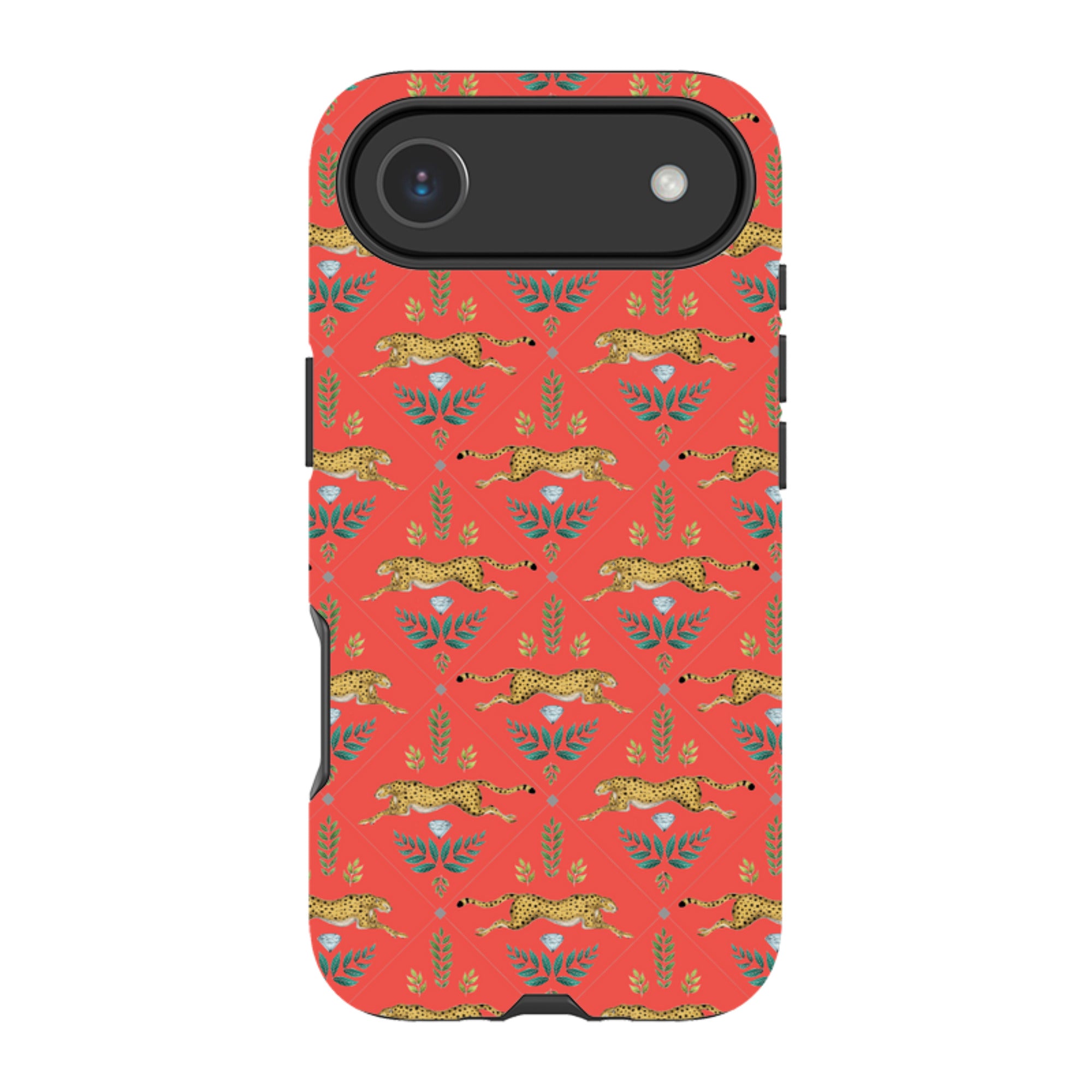iPhone MagSafe Tough Case -  Cheetah Red By Catherine Rowe