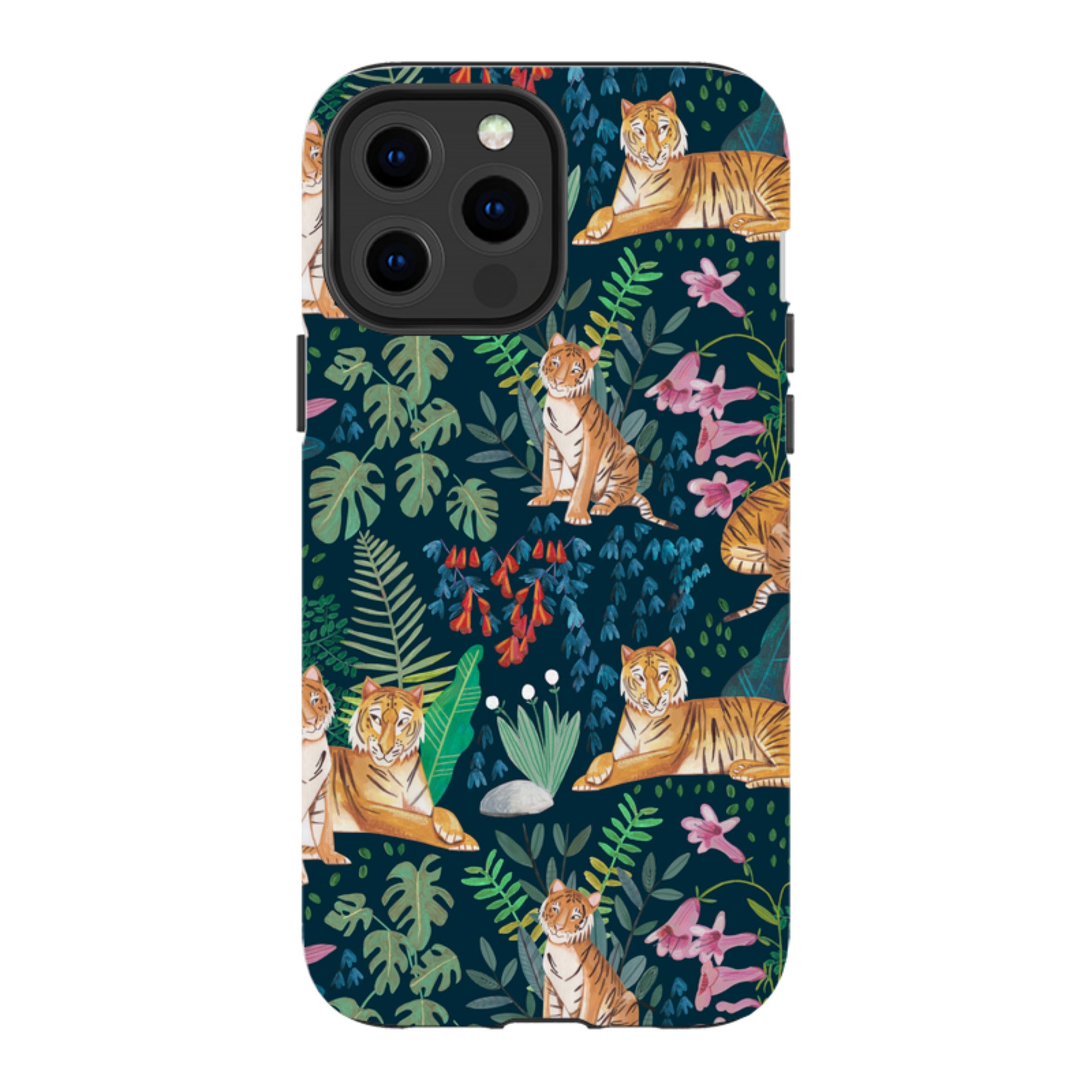 iPhone MagSafe Tough Case -  Tiger Pattern II By Caroline Bonne Muller