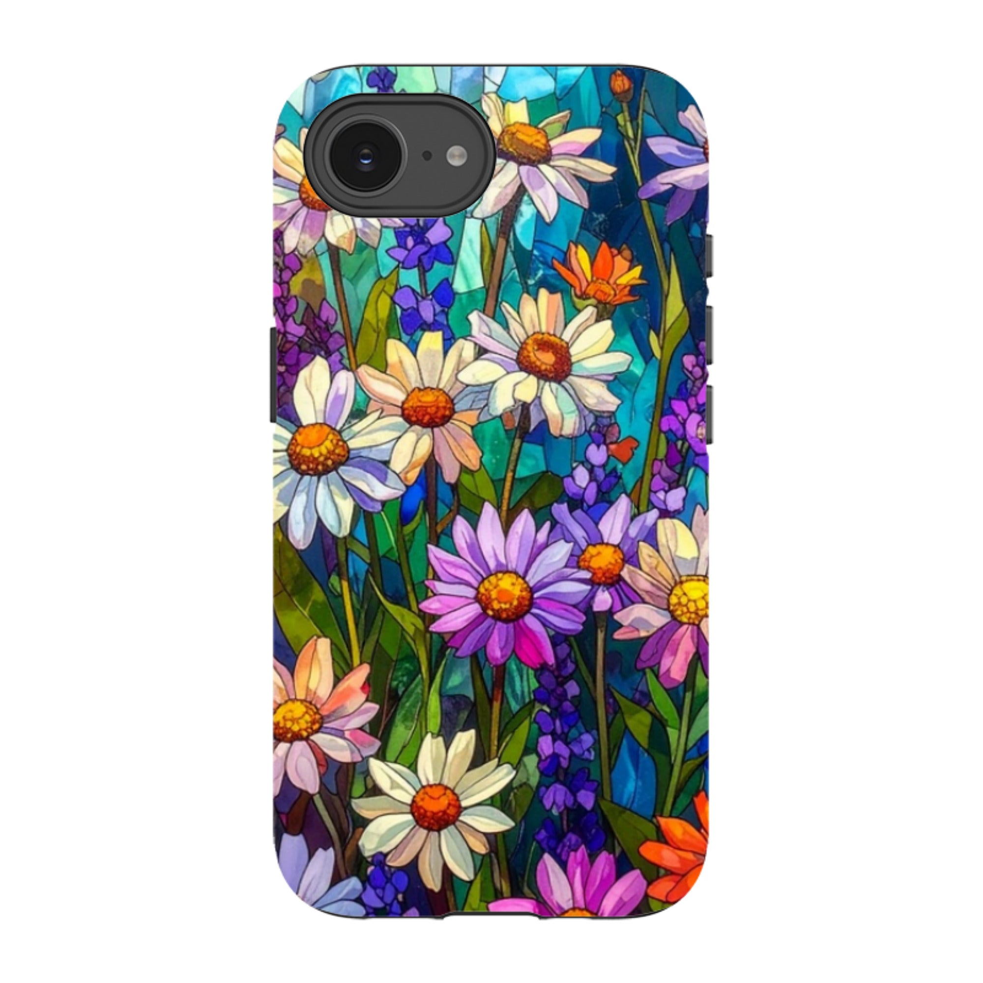 iPhone Tough Case - Purple Daisies