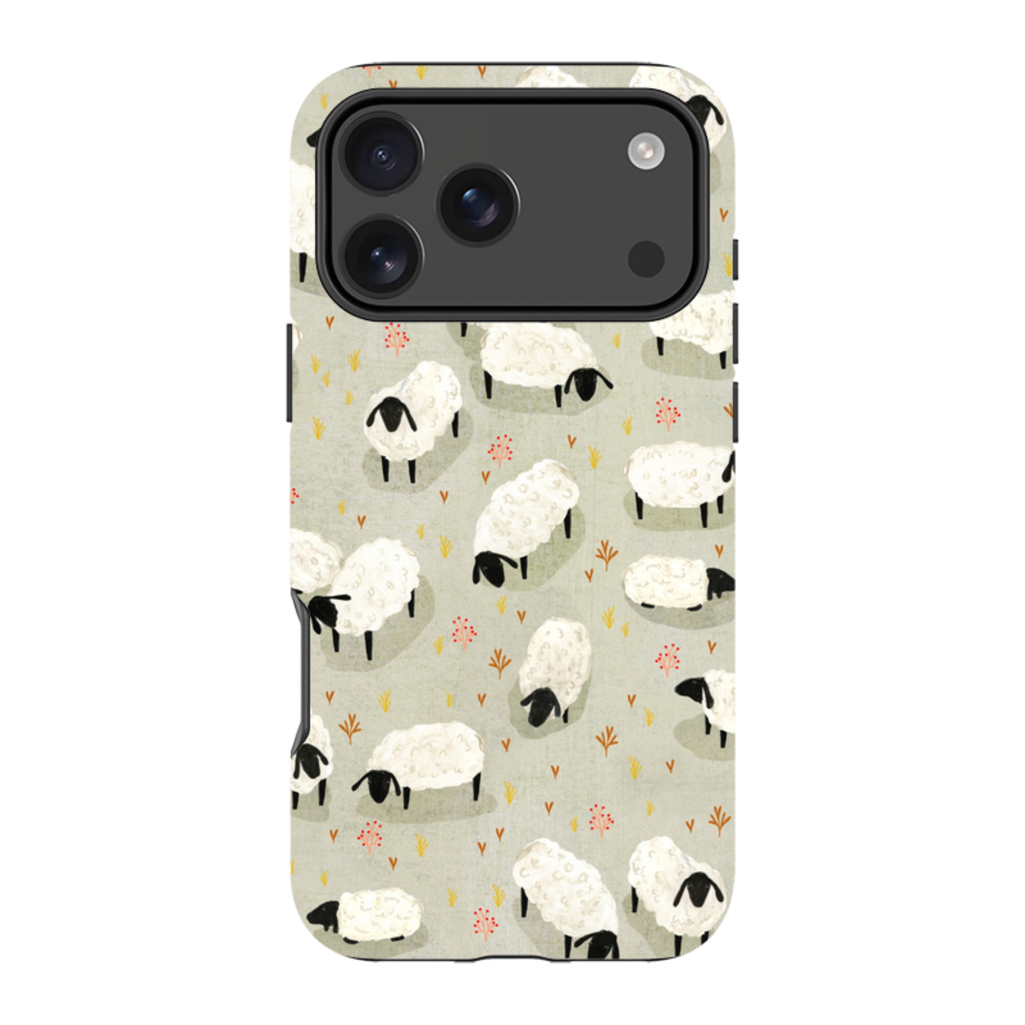 iPhone Tough Case - Sheep Grey By Katherine Quinn