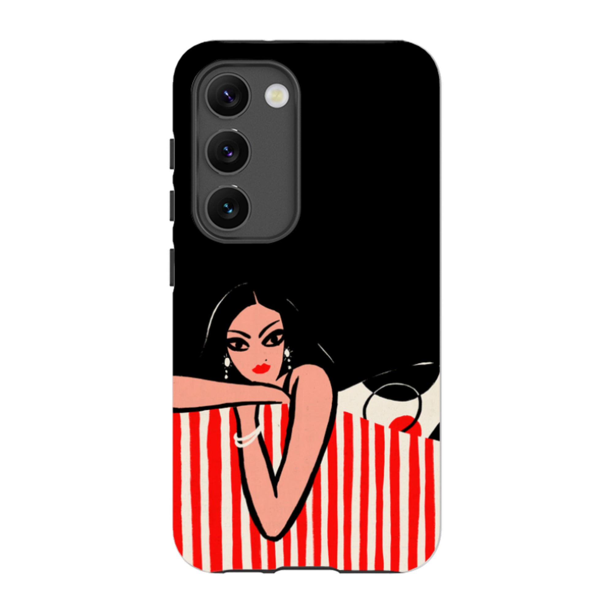 Samsung Tough Case - Red Stripe Sofa