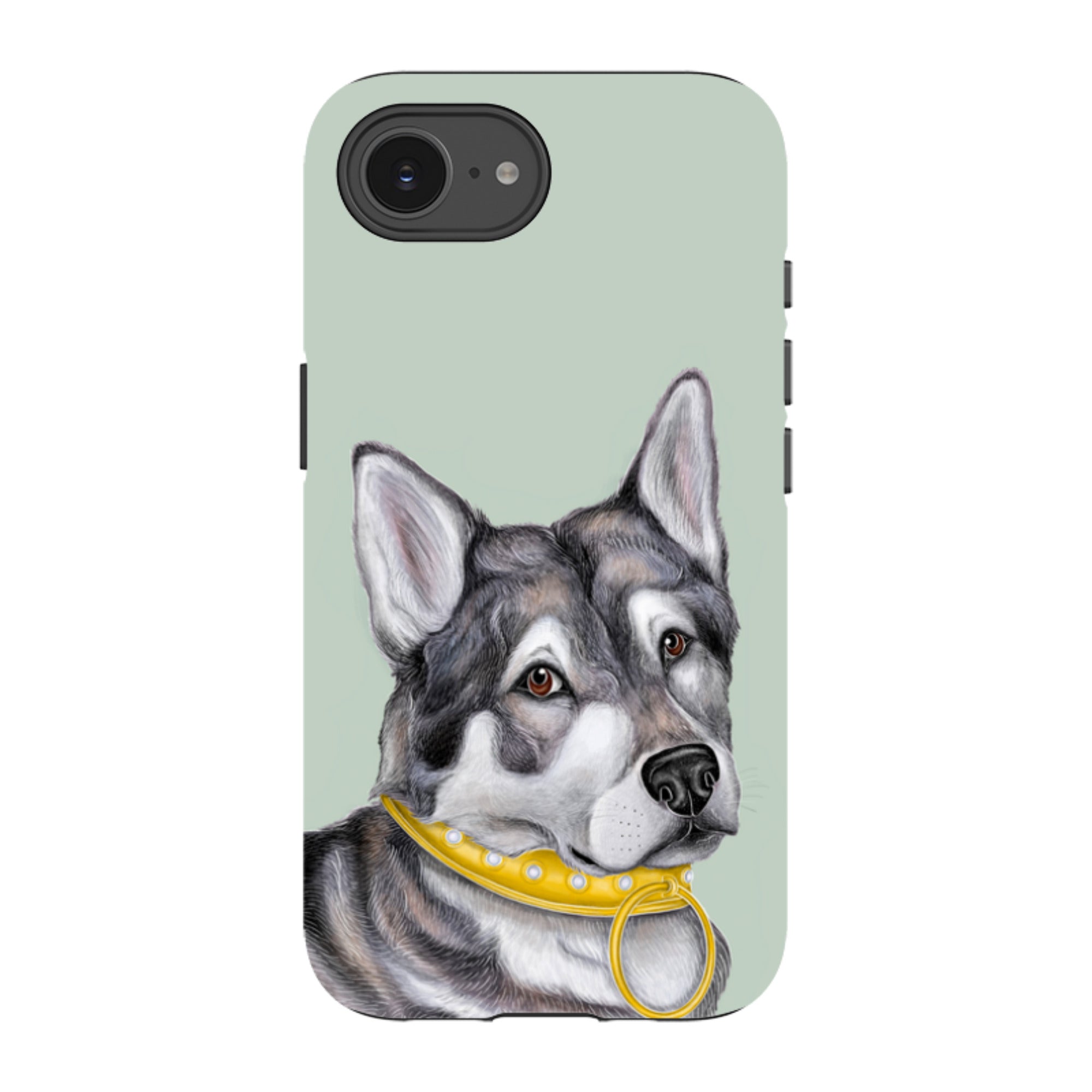 iPhone Tough Case - Huskey By Catherine Rowe