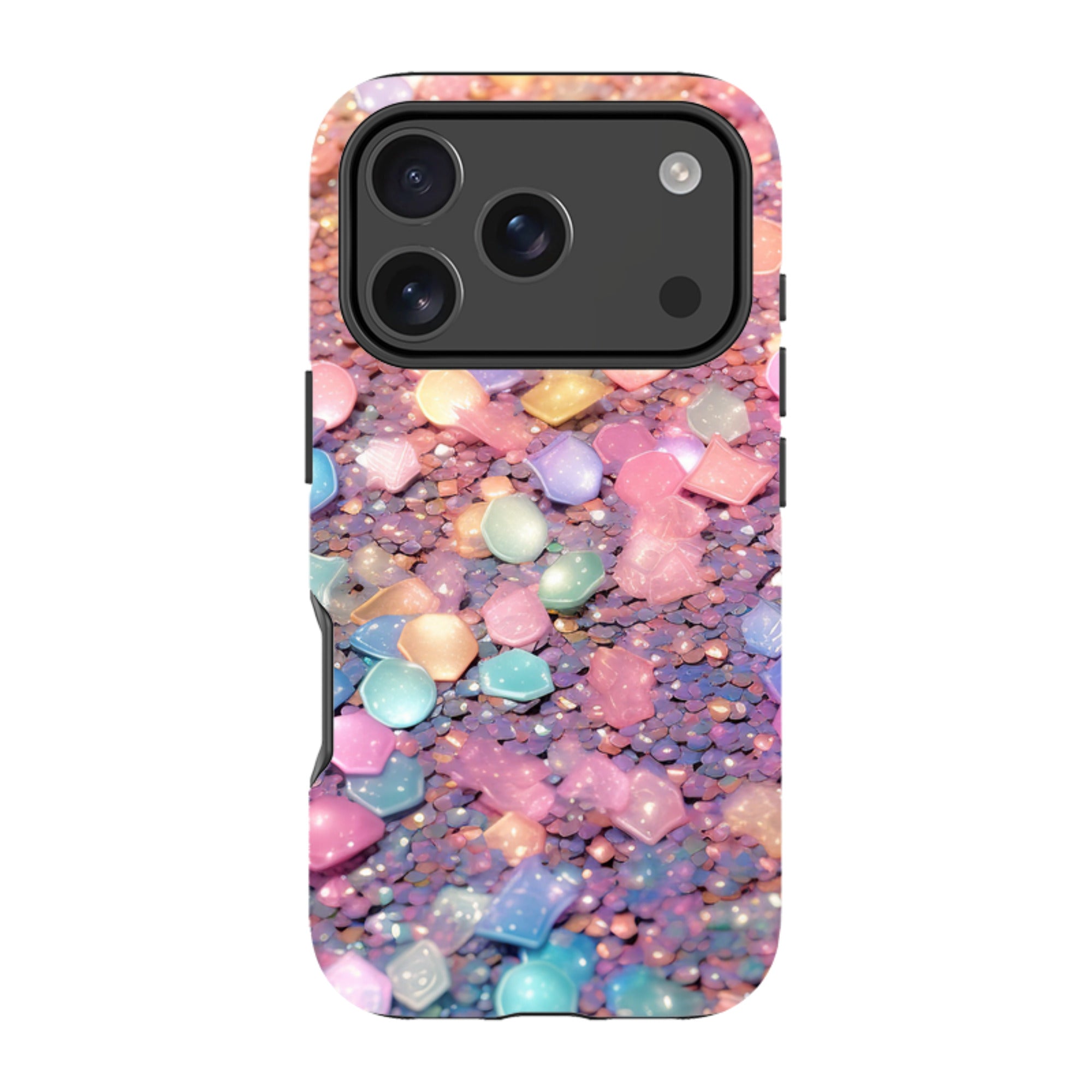 iPhone MagSafe Tough Case - Space Pebbles (case does not glitter)