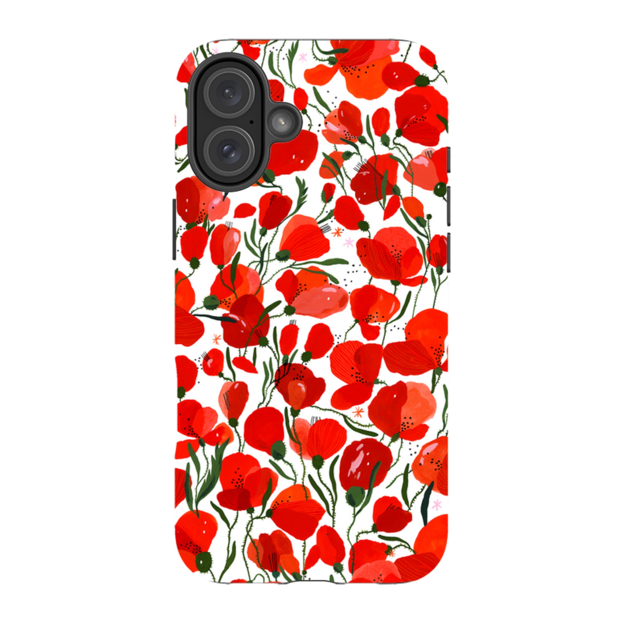 iPhone MagSafe Tough Case -  Poppies Pattern By Madalina Andronic