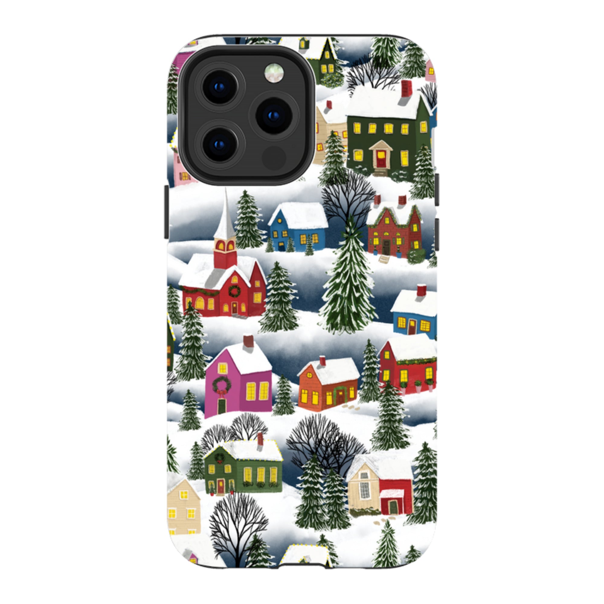 iPhone MagSafe Tough Case - Advent Street Town By Abby Jacobs