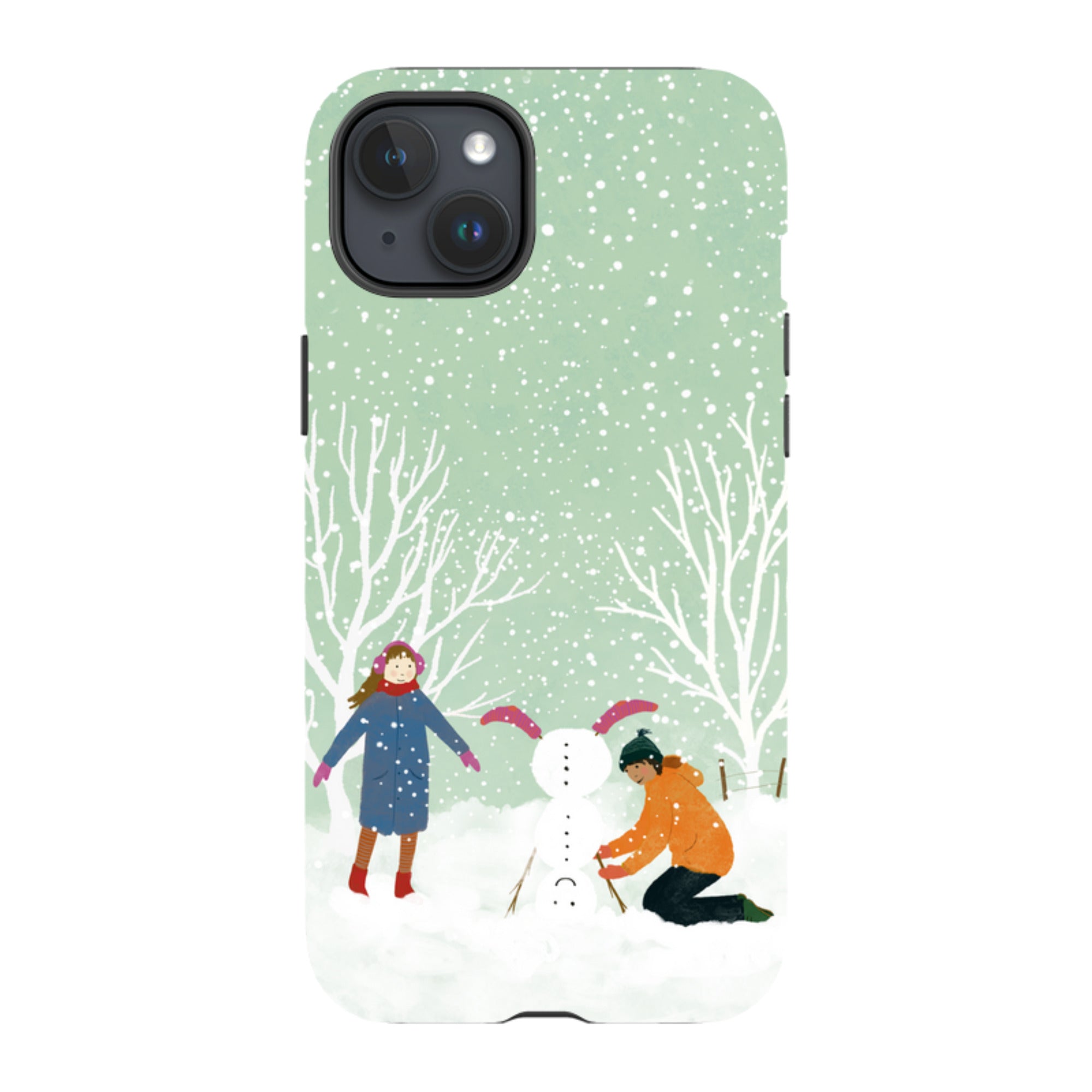 iPhone MagSafe Tough Case -  Snowball Building By Katherine Quinn