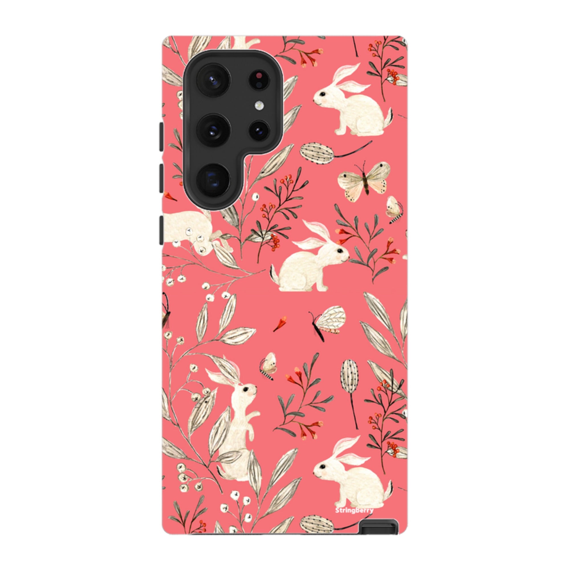 Samsung Tough Case - Bunnies Raspberries By Katherine Quinn