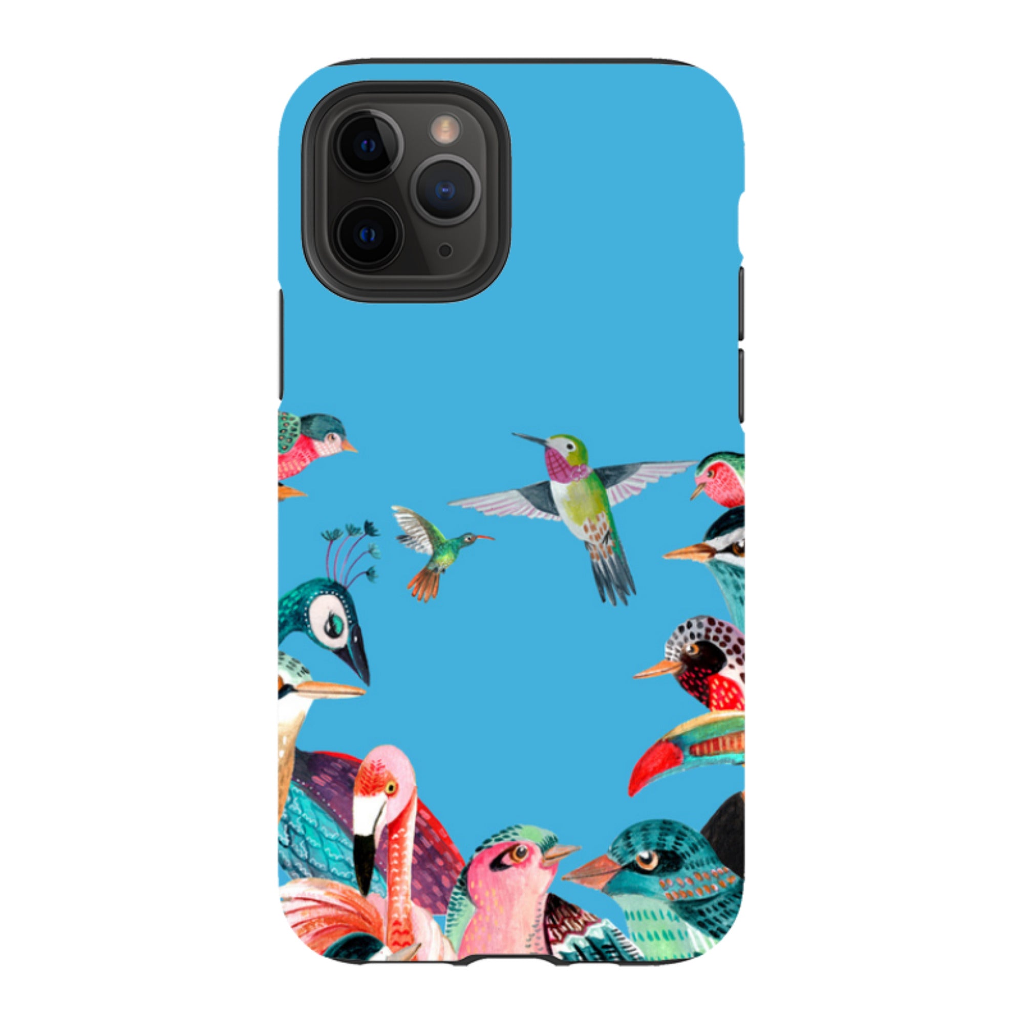 iPhone Tough Case - Blue Birds By Caroline Bonne Muller