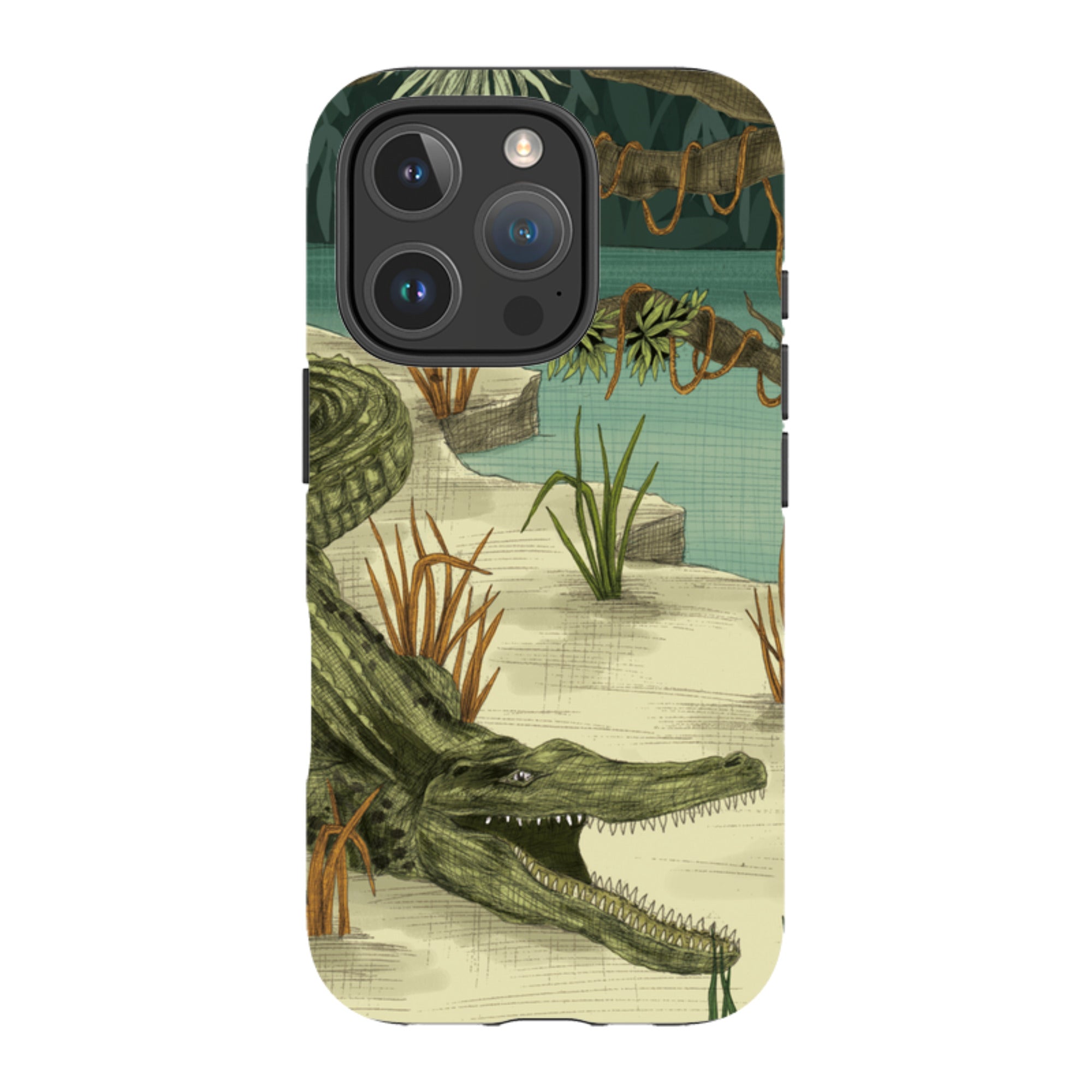 iPhone Tough Case - Crocodile By Jade Mosinski