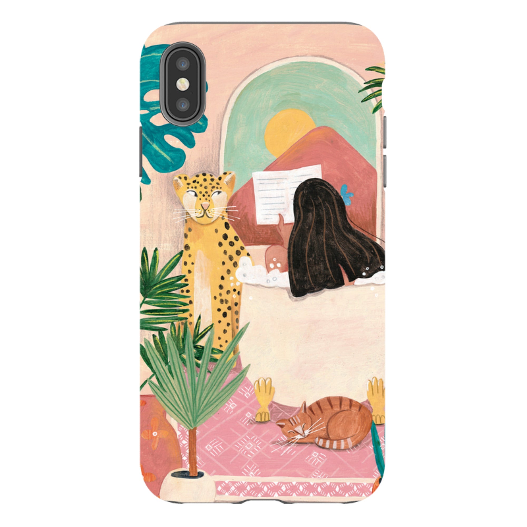 iPhone Tough Case - Bath Time By Caroline Bonne Muller