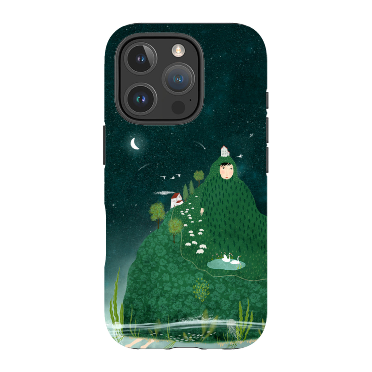 iPhone Tough Case - Hill lady By Katherine Quinn