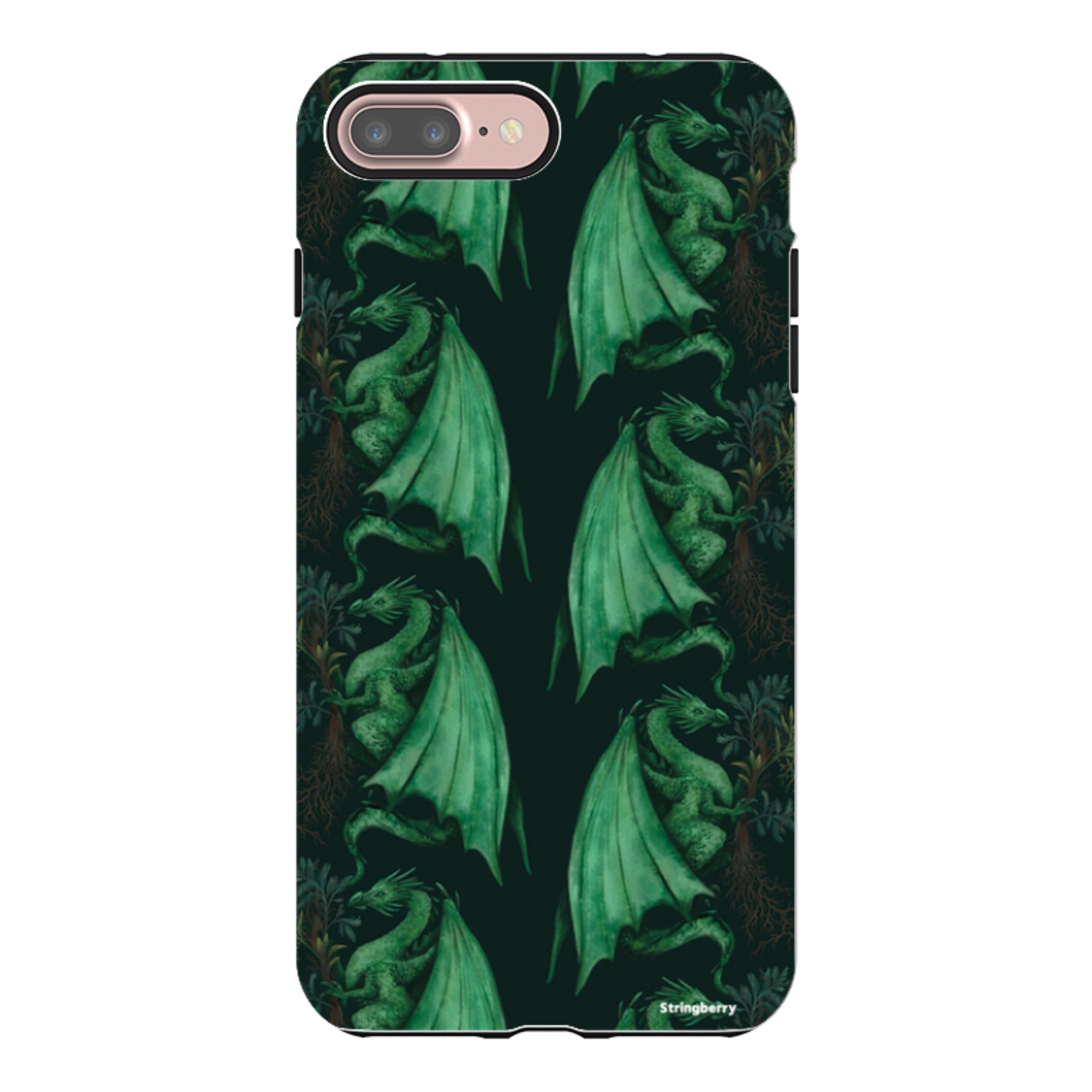 iPhone Tough Case - Arbor Dragon Pattern By Anna Stead