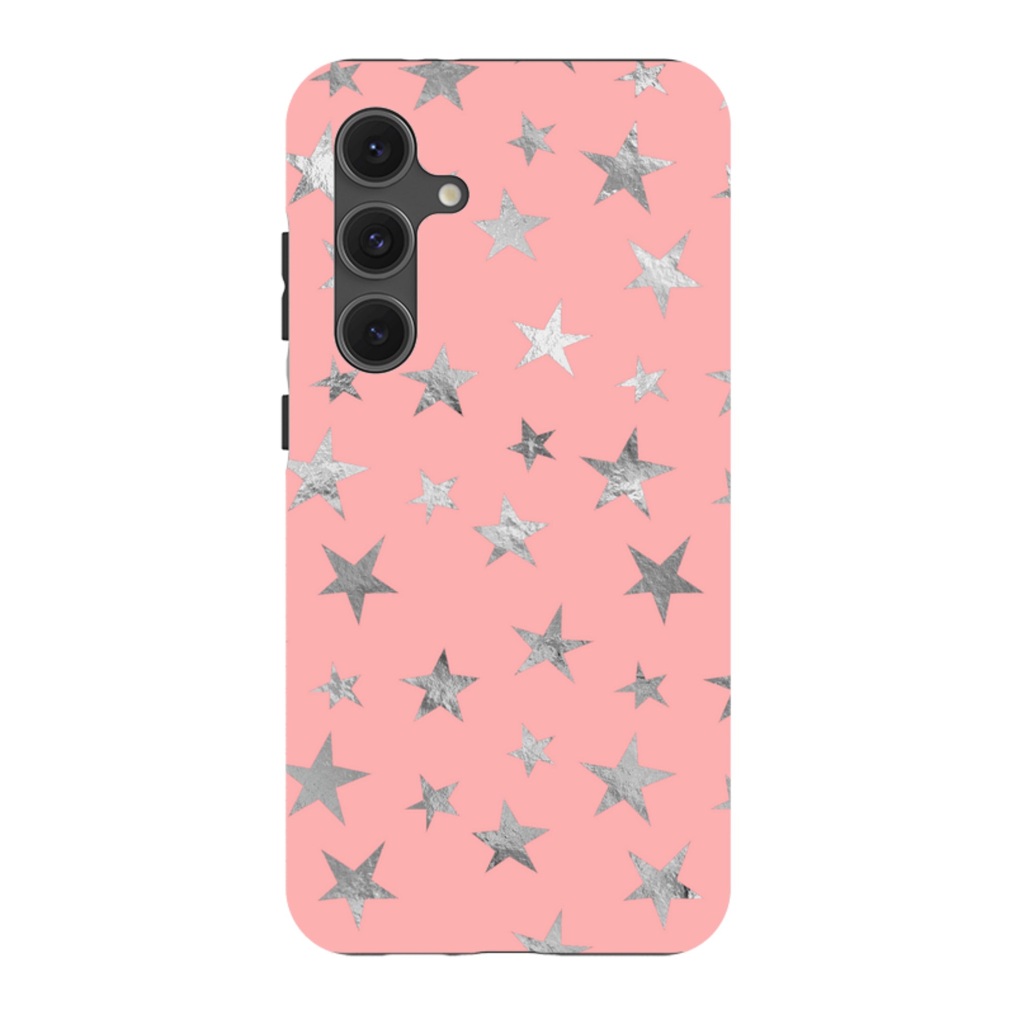 Samsung Tough Case - Pink and Silver Stars