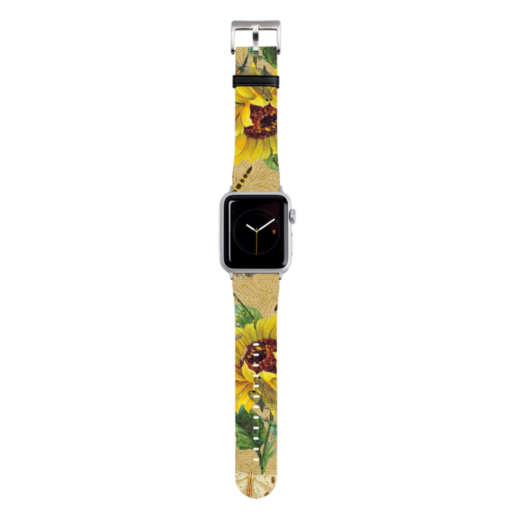 Dragonflies and Sunflower Apple Watch Strap